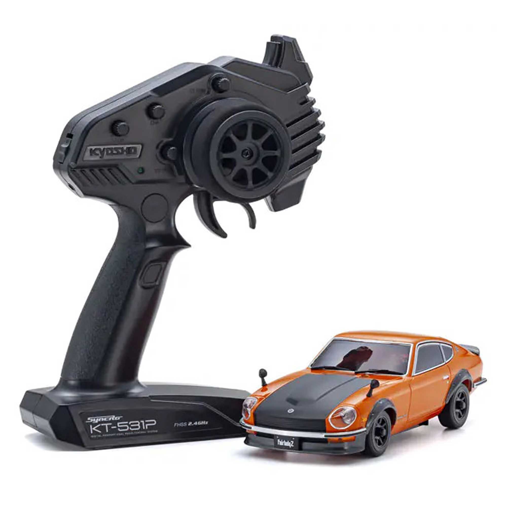 Kyosho 1/28 Nissan Fairlady 240Z-L Mini-Z AWD RTR, Orange