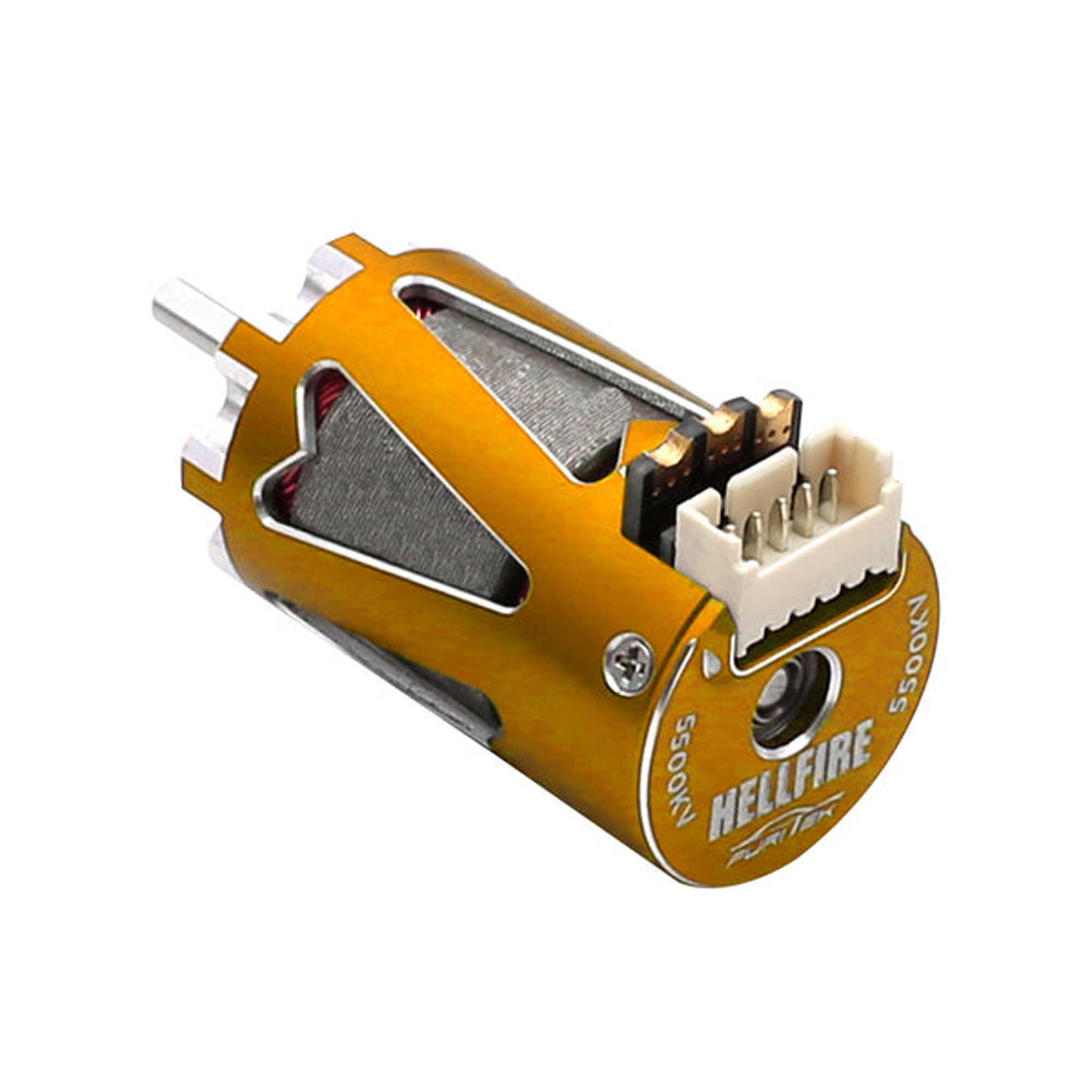 Furitek Hellfire 1410 5500Kv Sensored Brushless Motor, Gold