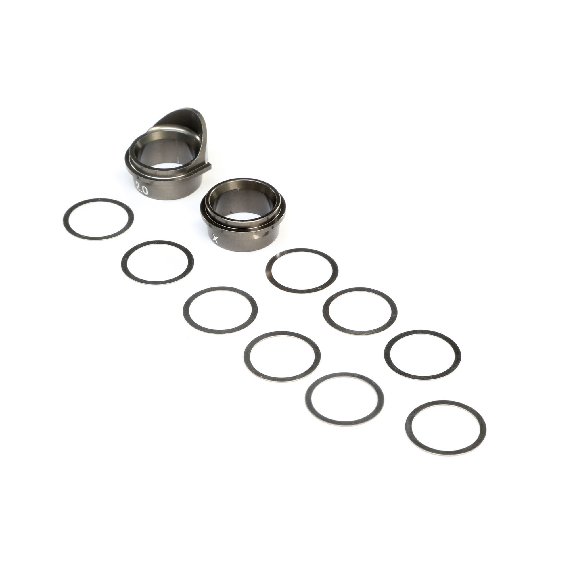 Team Losi Racing Rear Gearbox Bearing Inserts Aluminum: 8X, 8XE