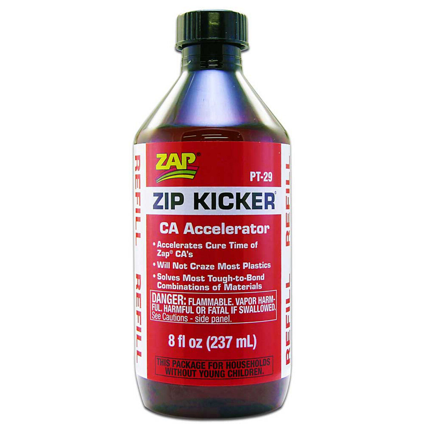 ZAP Glue Zip-Kicker CA Accelerator Refill, 8 oz