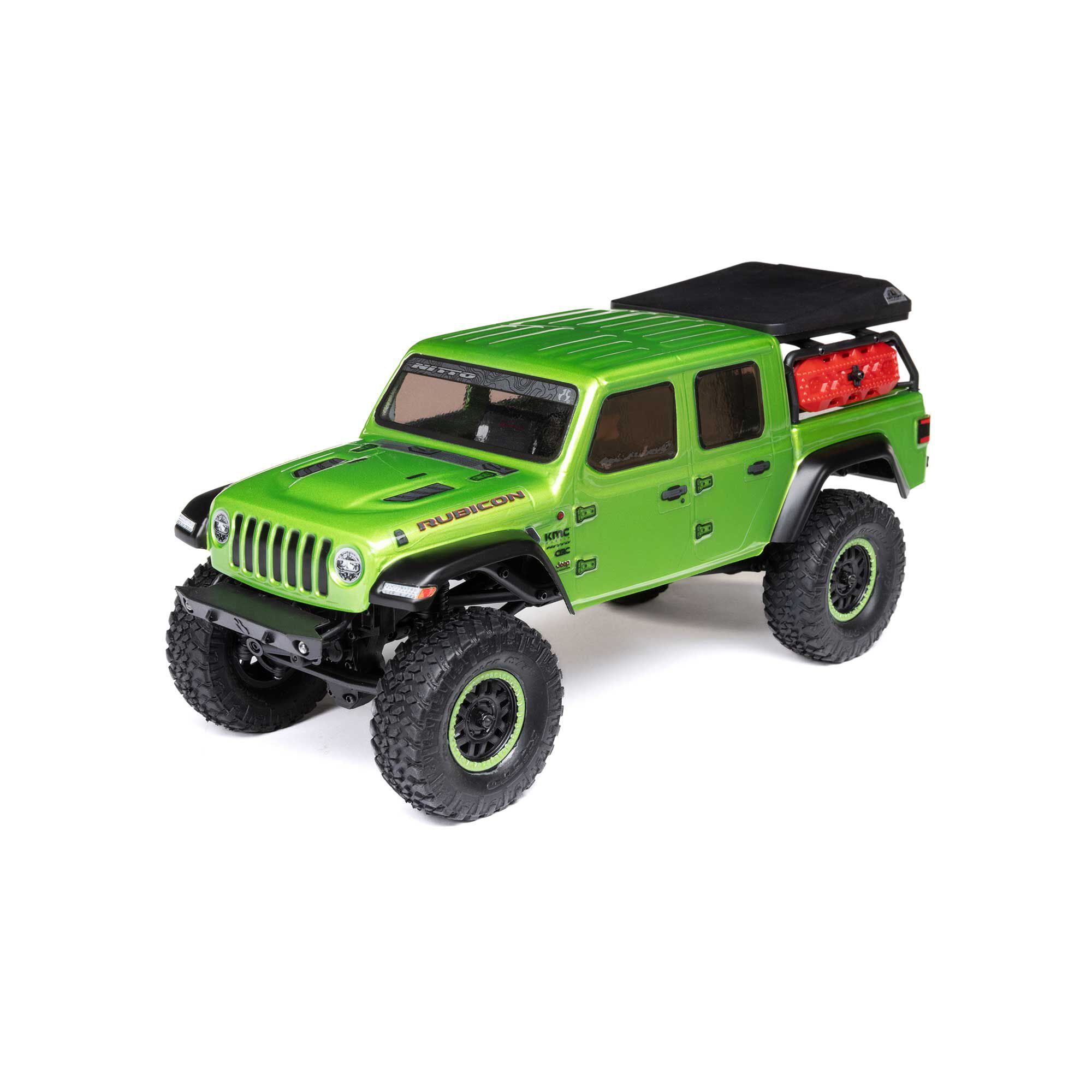 Axial 1/24 SCX24 Jeep JT Gladiator 4X4 RTR Brushed Rock Crawler (Battery & Charger Included), Green