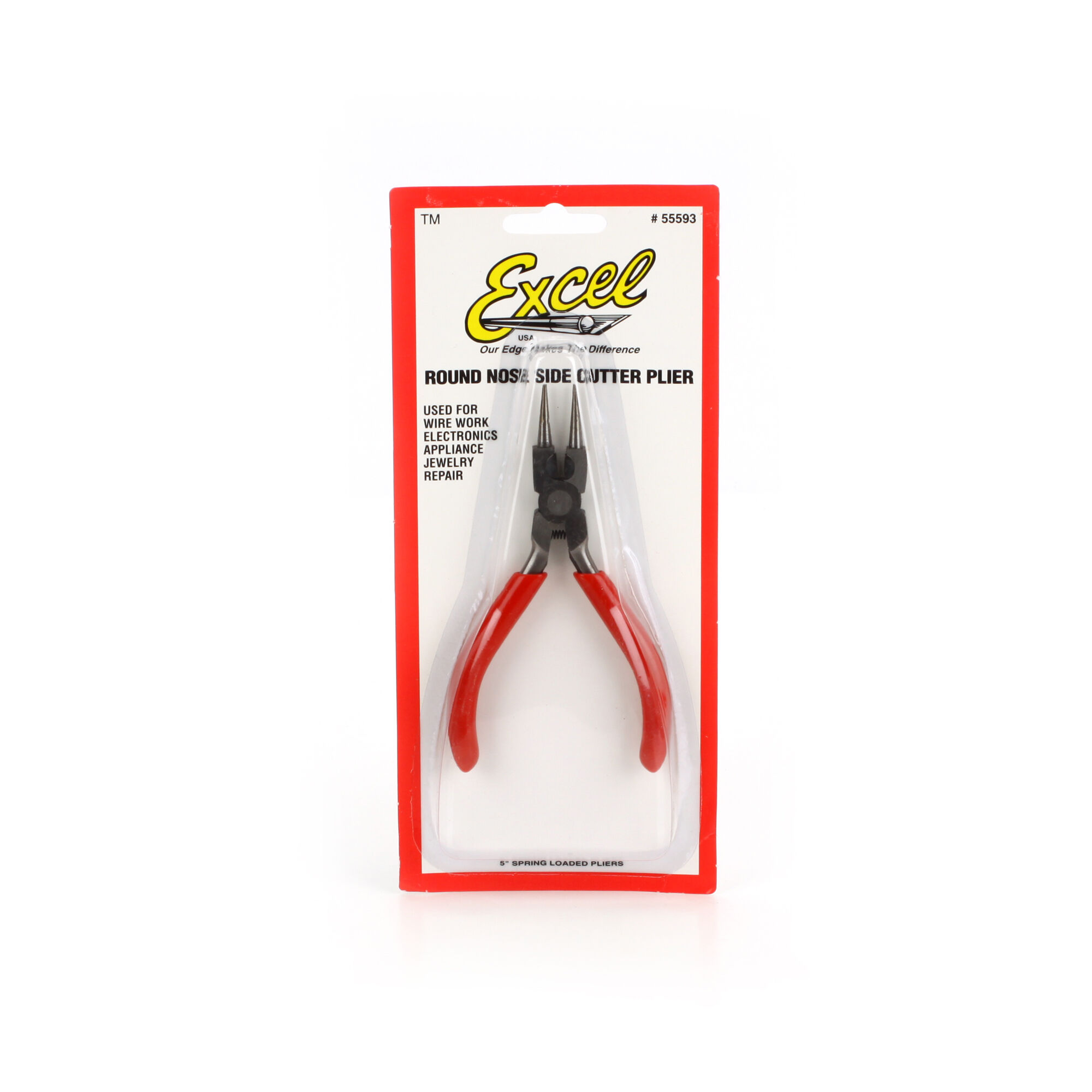 Excel Hobby Blade Corp Pliers, Round Nose with Side Cutter