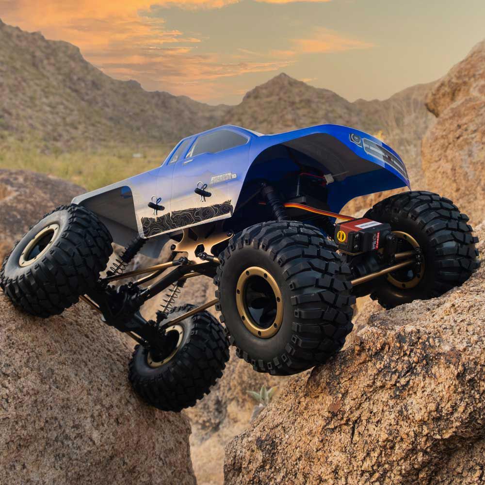 Redcat Racing 1/10 Everest-10 4WD Rock Crawler Brushed RTR, Blue/Black