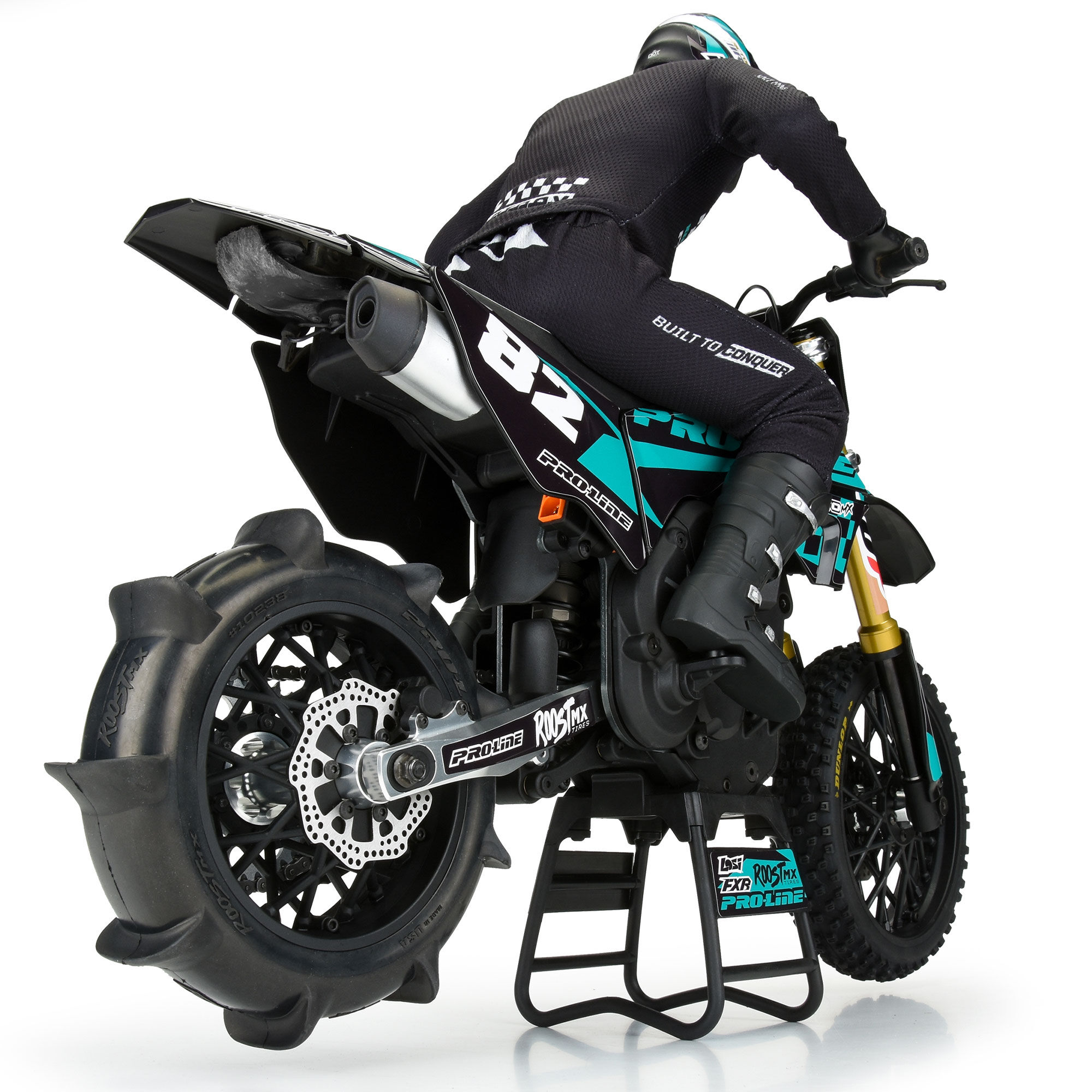 Pro-Line Racing 1/4 Roost MX Sand/Snow Paddle Rear Tire MTD Black (1): PROMOTO-MX