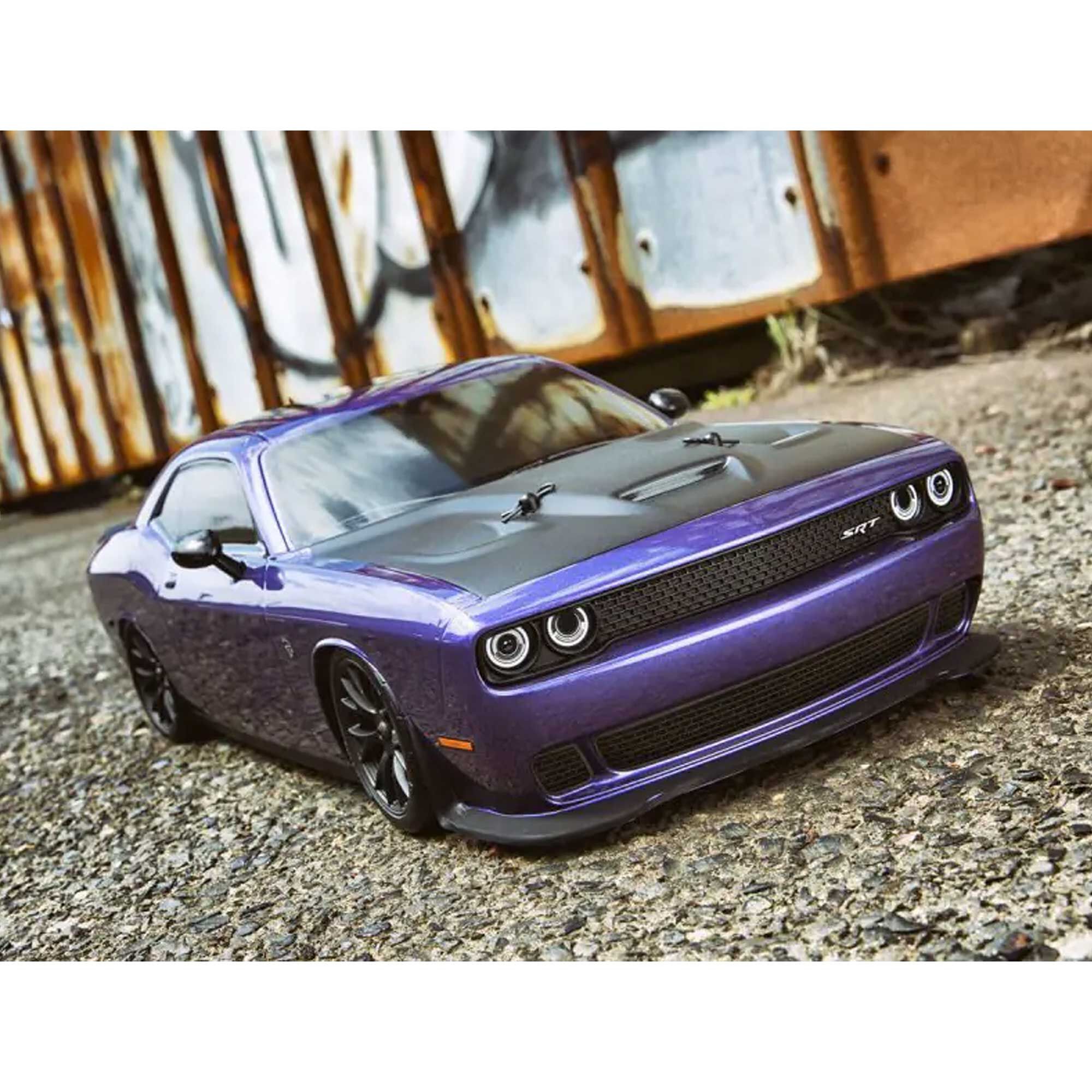 Kyosho 1/10 Fazer Mk2 2015 Dodge Challenger SRT Hellcat 4x4 Electric Touring RTR, Plam Crazy Purple