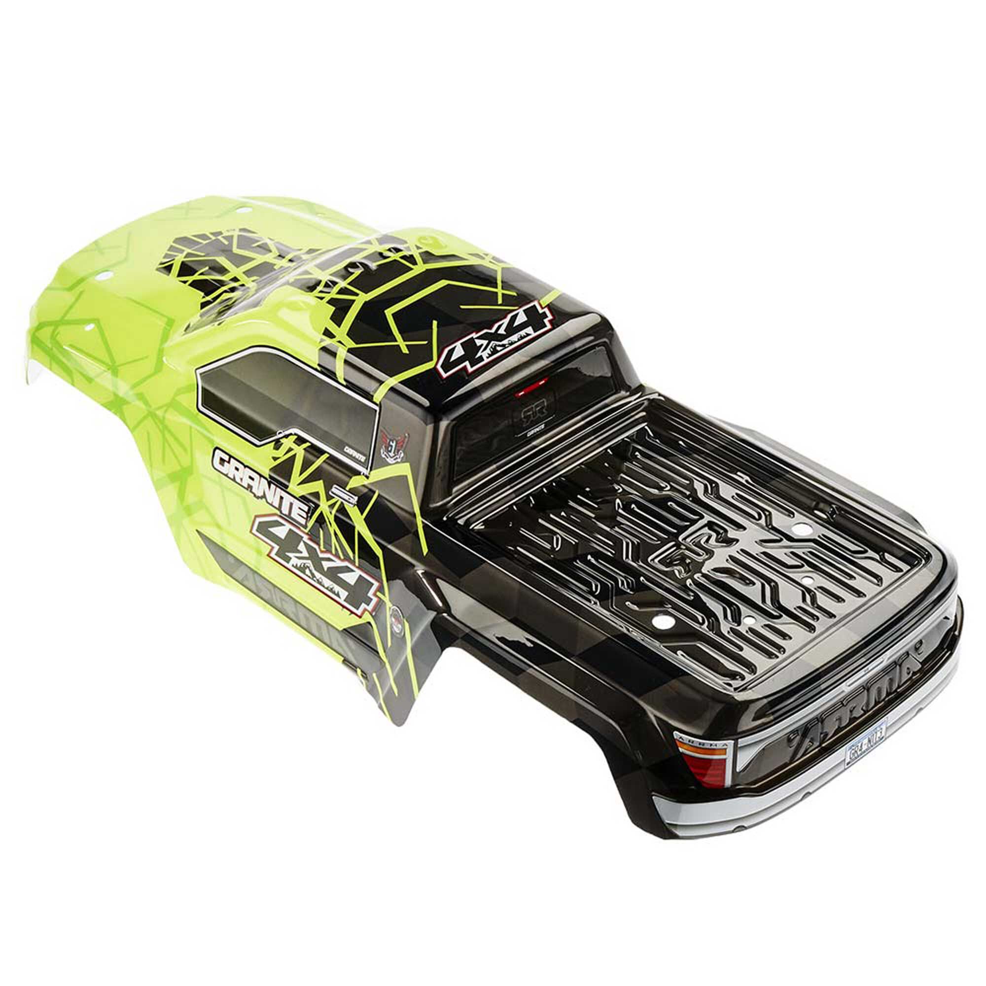 ARRMA 1/10 Painted Body, Green: Granite 4x4 Mega