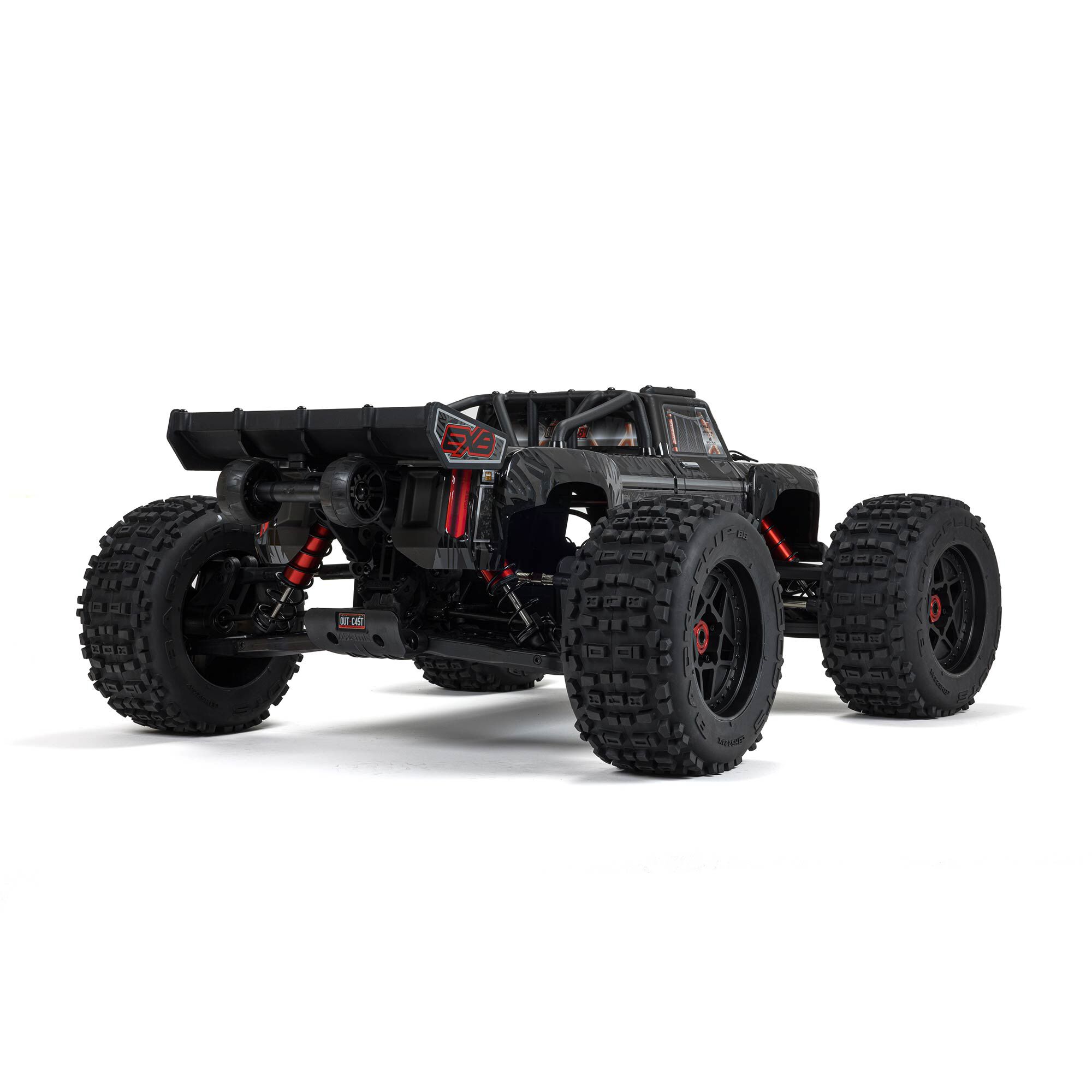 ARRMA 1/5 OUTCAST 8S EXB AVC 4X4 RTR Brushless Stunt Truck, Black