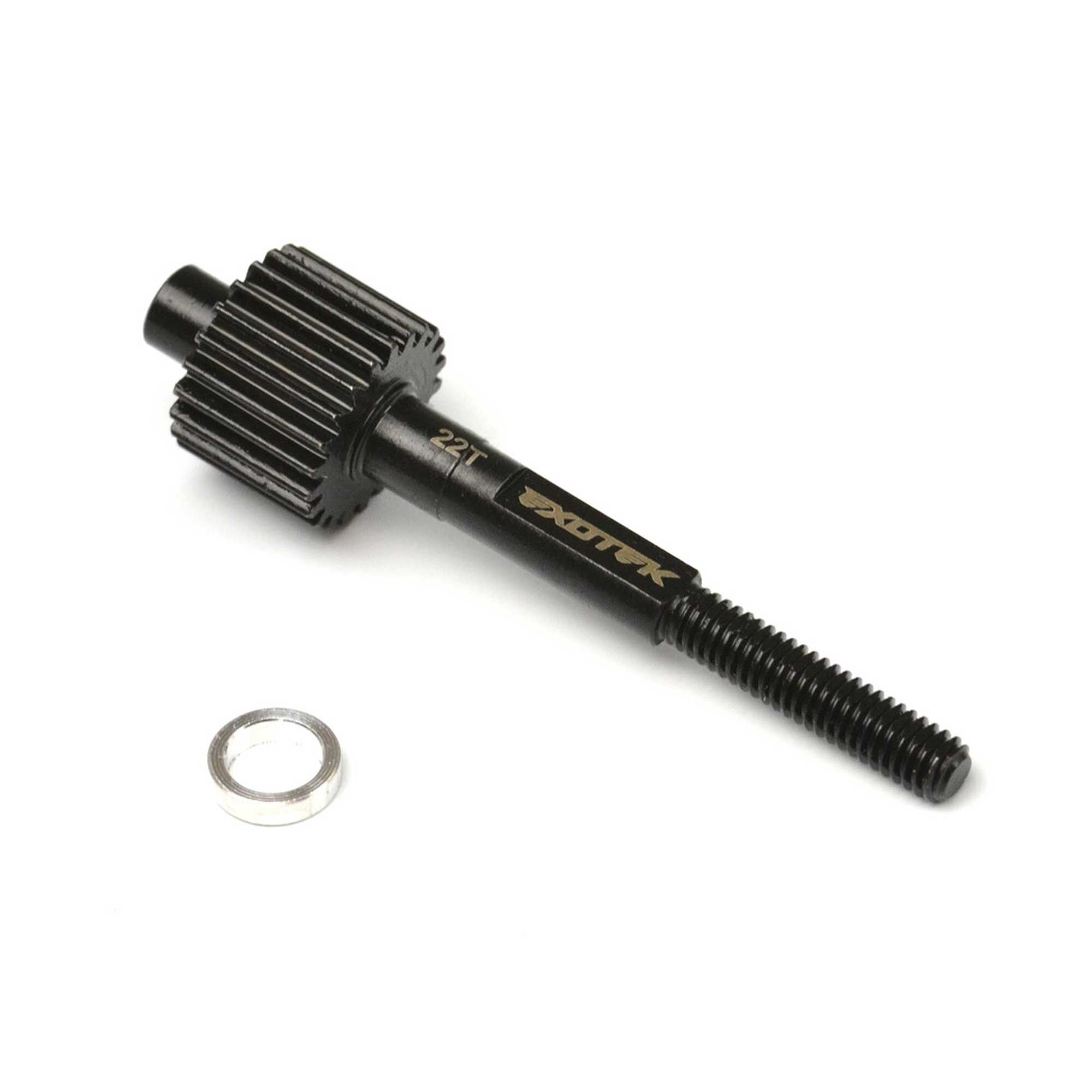 EXOTEK RACING LLC TRAXXAS SLASH HD 272 MAGNUM TOP SHAFT, for use with DR10 slippers and spur mounts