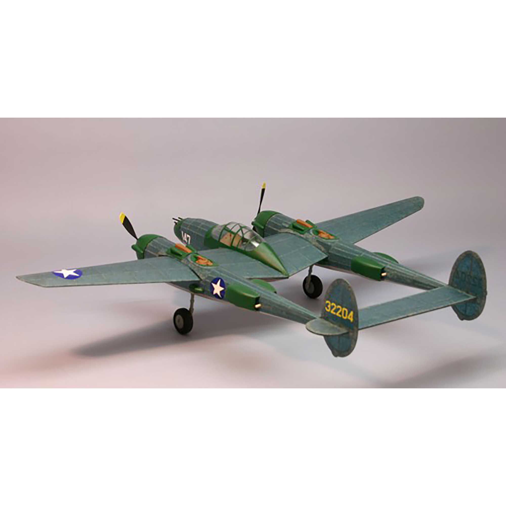 Dumas Products, Inc. P-38 F/M Rubber Powered Lightning Kit, 30"