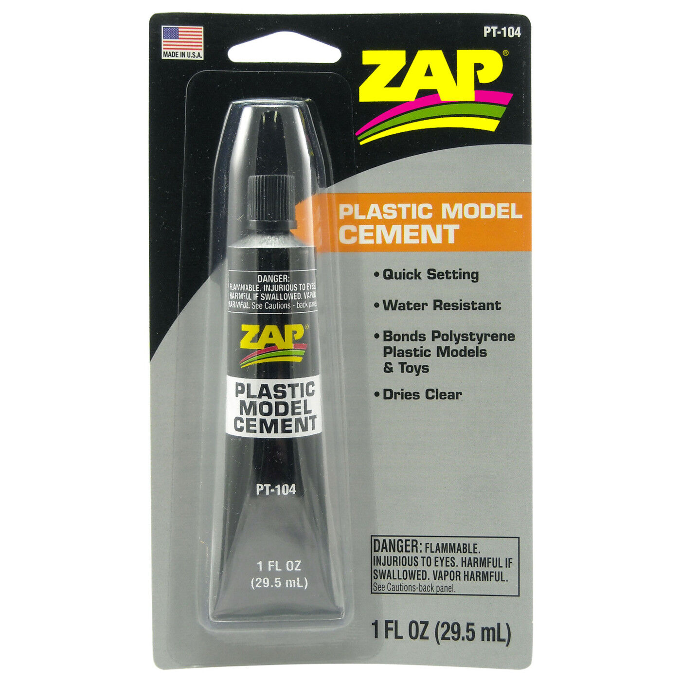 ZAP Glue Plastic Model Cement, 1 oz, Carded