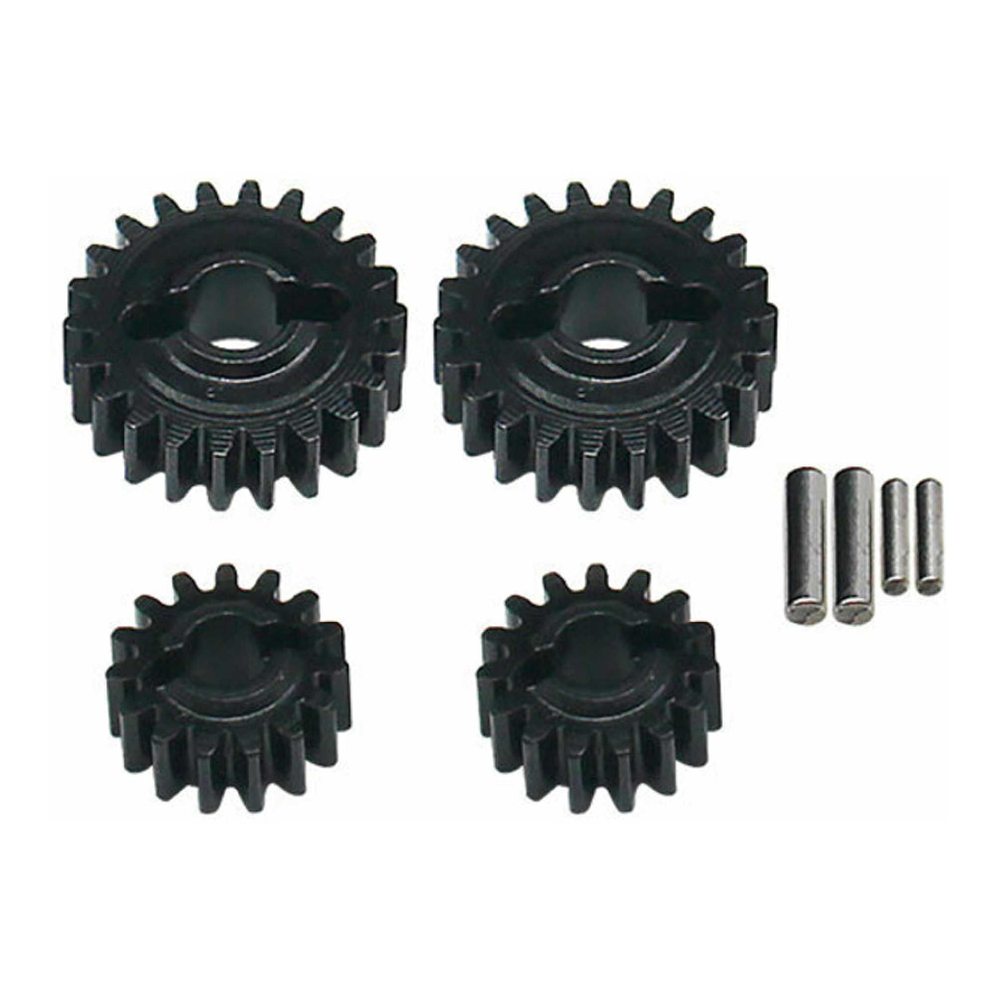 Hot Racing Steel CNC Over Drive Portal Gear Set, 15T - 22T, 1/18 Redcat Ascent-18