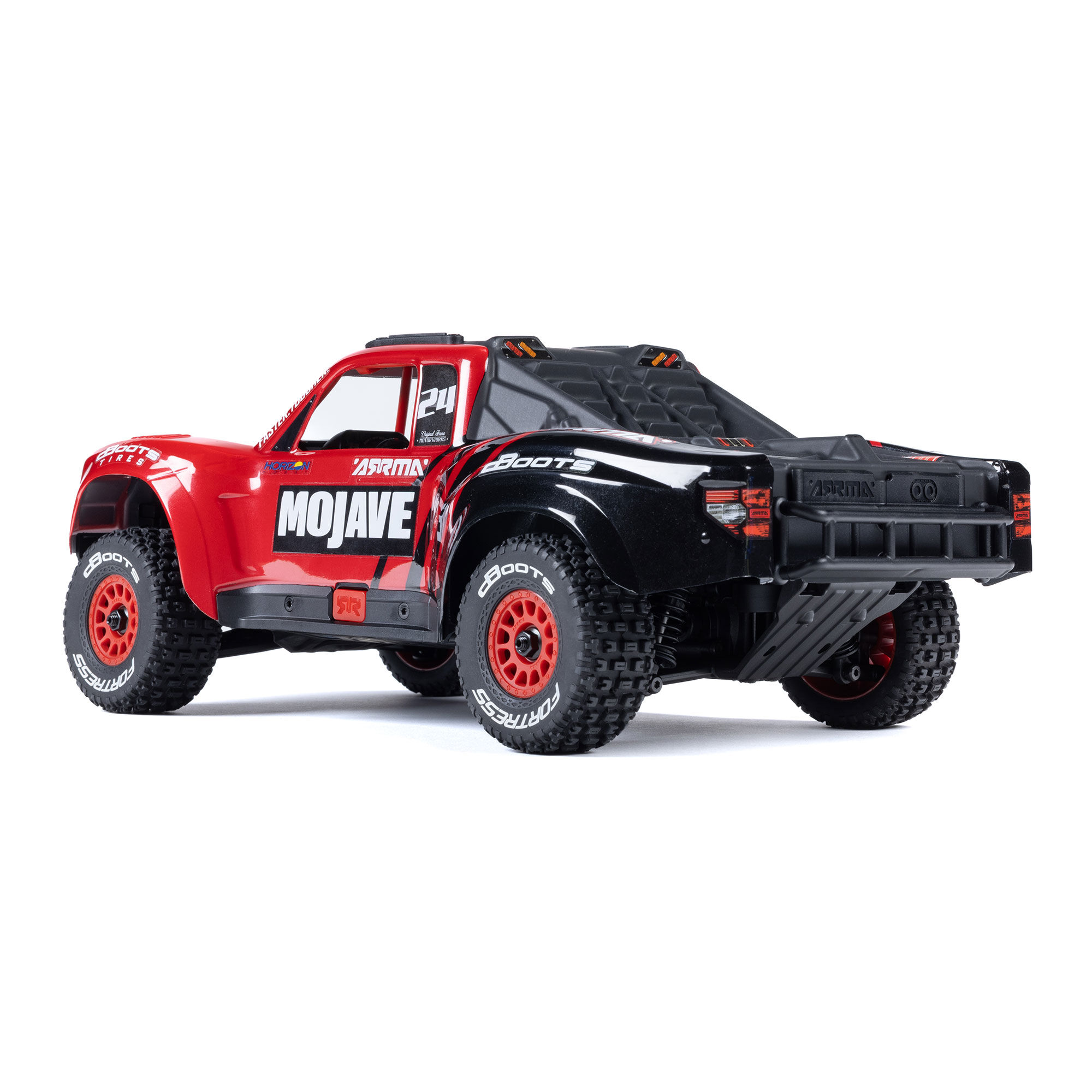 ARRMA 1/16 MOJAVE GROM 4X4 RTR Brushed Desert Truck (Battery & Charger Included), Red/Black