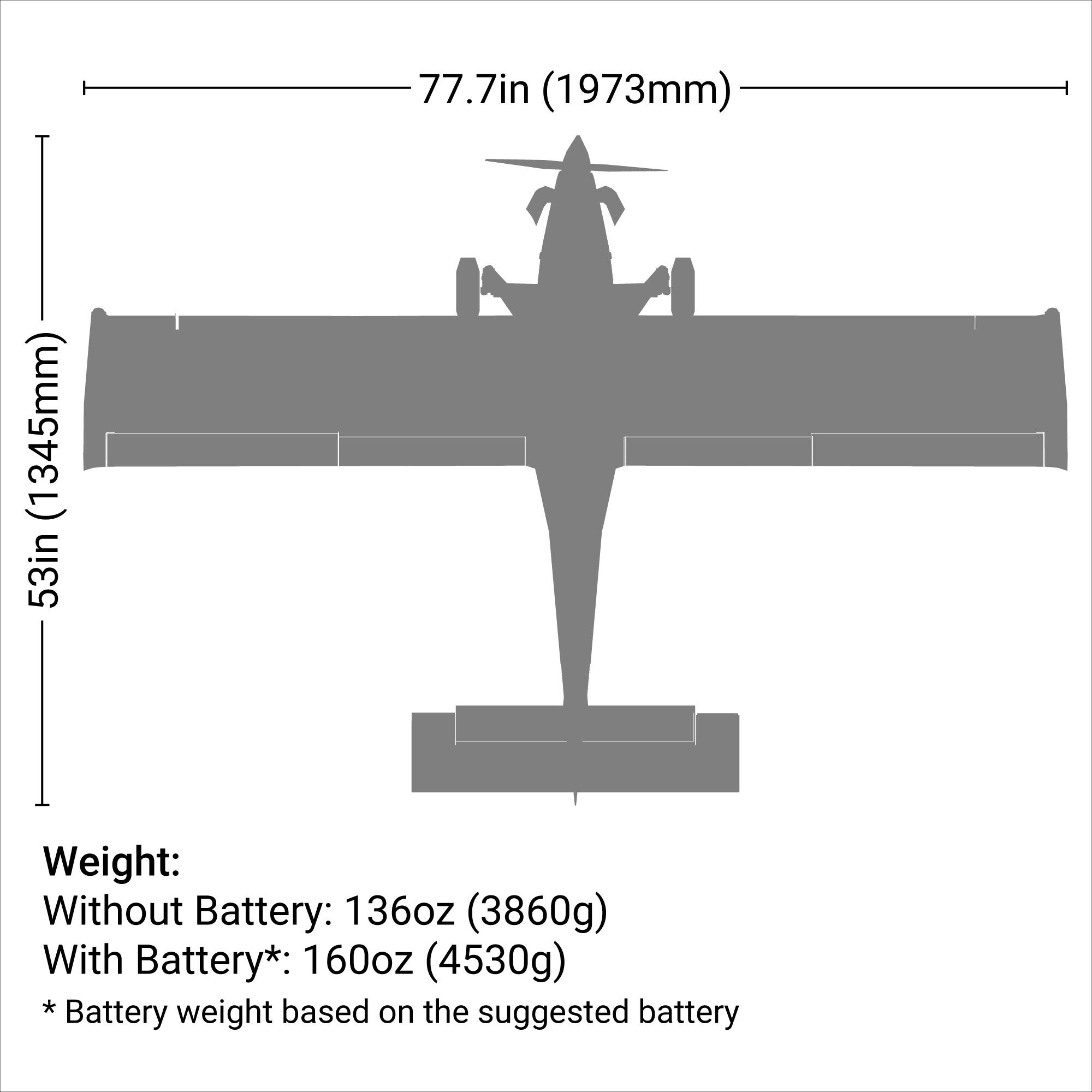 E-flite DRACO 2.0m Smart BNF Basic with AS3X and SAFE Select