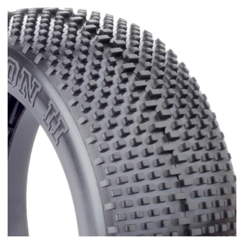 AKA PRODUCTS, INC. 1/8 Gridiron II Super Soft Tires, Red Inserts (2): Buggy