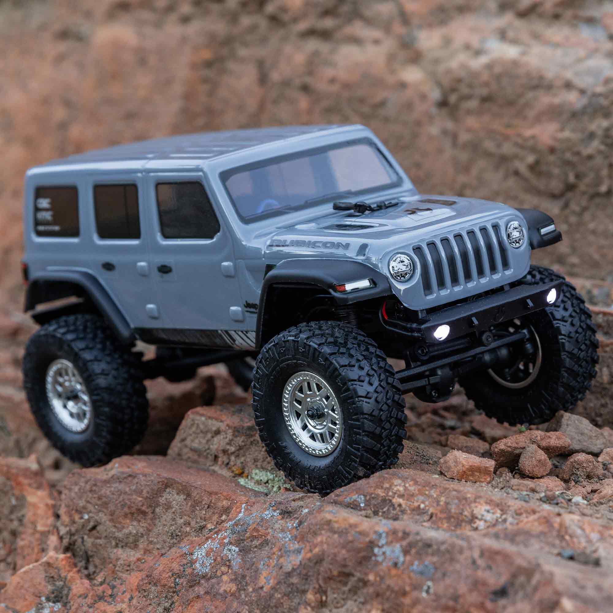 Axial 1/24 SCX24 2019 Jeep Wrangler JLU CRC 4X4 RTR Brushed Rock Crawler (Battery & Charger Included), Gray