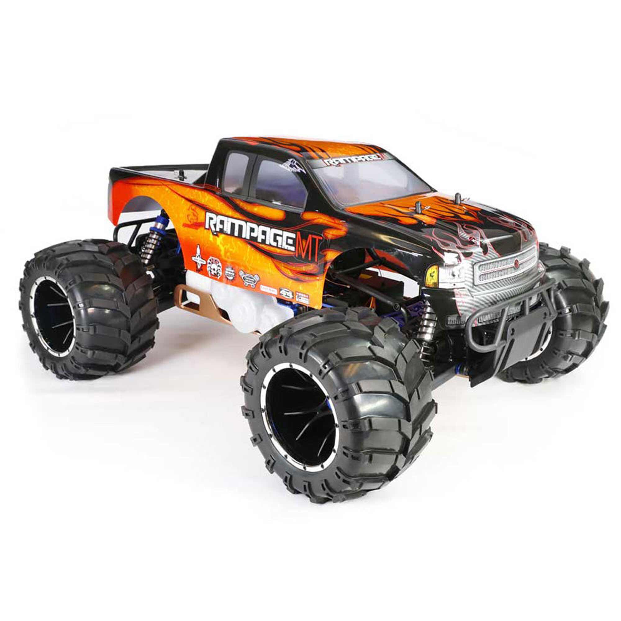 Redcat Racing 1/5 Rampage MT V3 4X4 Gas Monster Truck RTR, Orange Flame