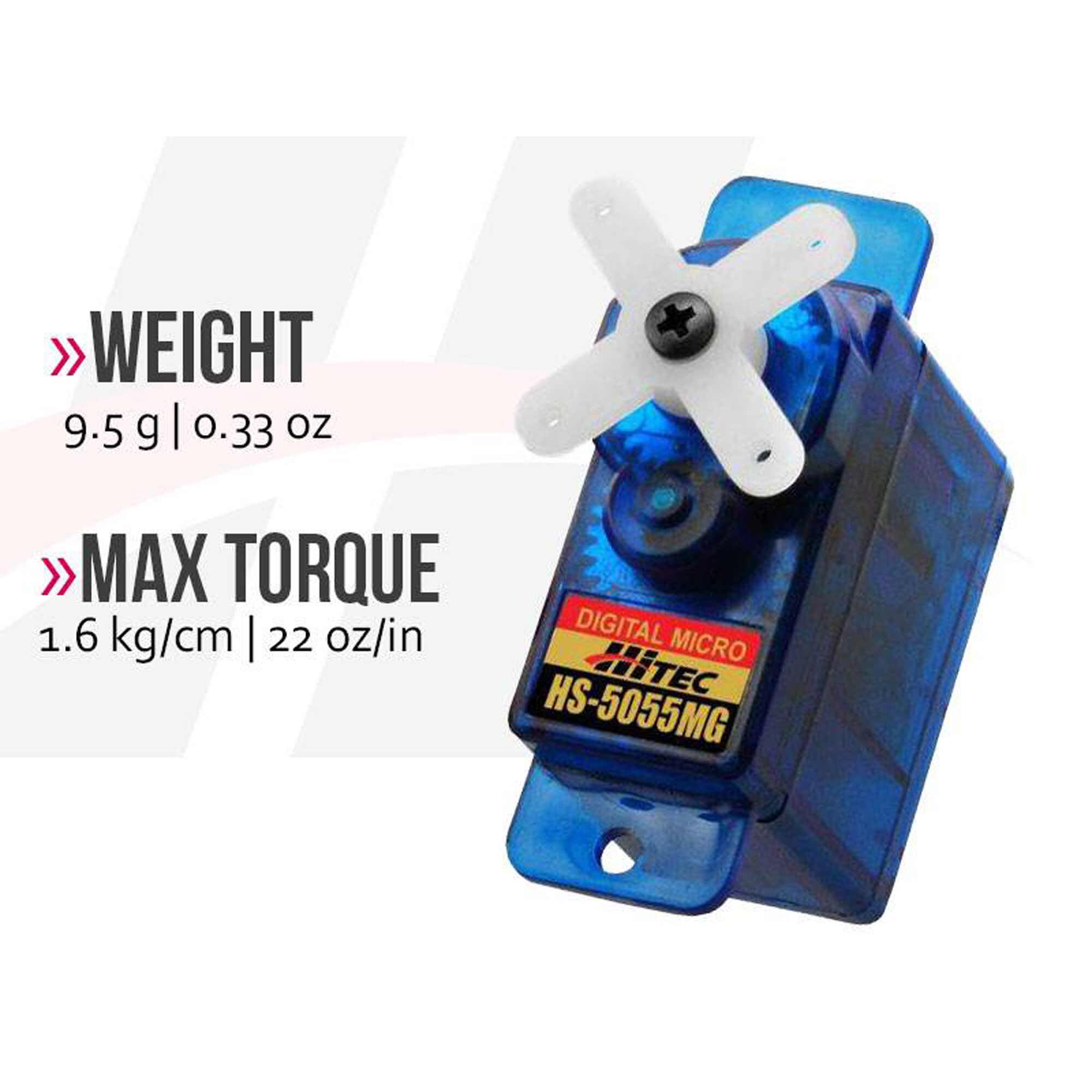 Hitec RCD Inc. HS-5055MG Sub-Micro Digital Metal Gear Feather Servo