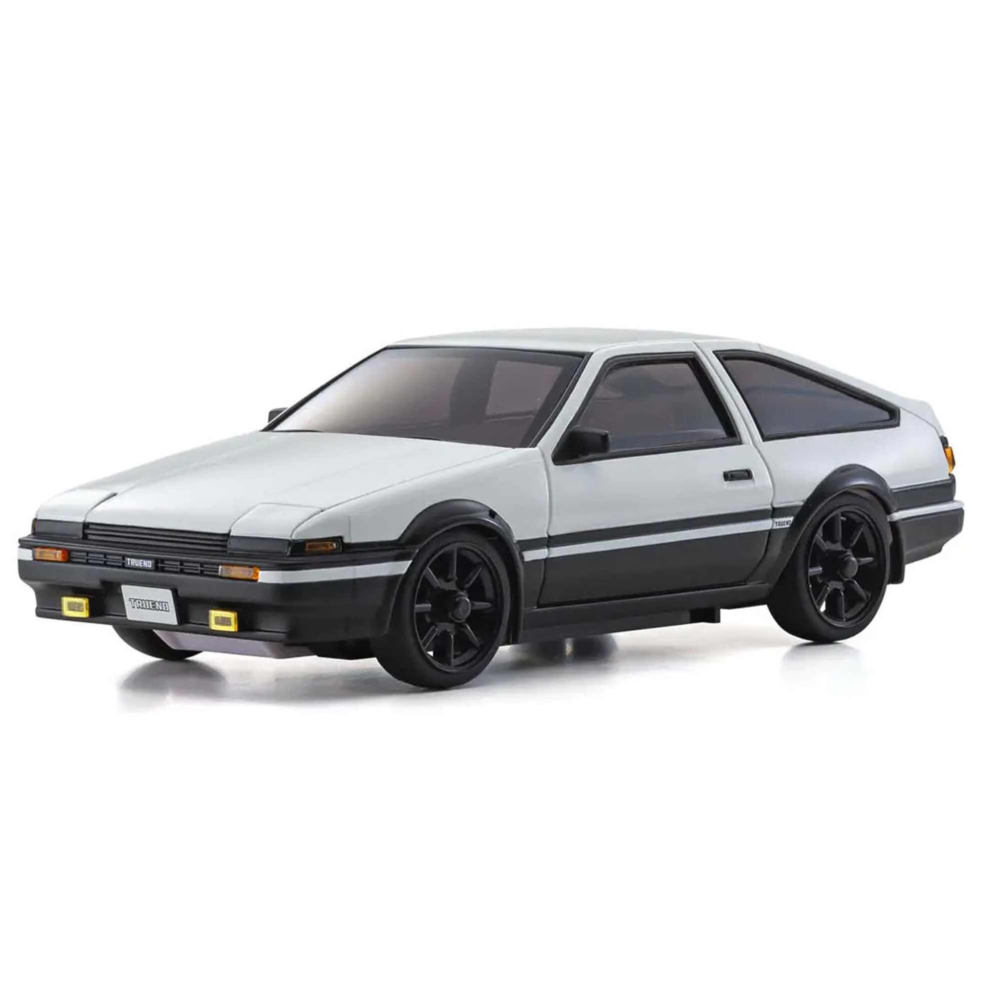 Kyosho 1/28 Toyota Sprinter Trueno AE86 MINI-Z AWD RTR, White/Black