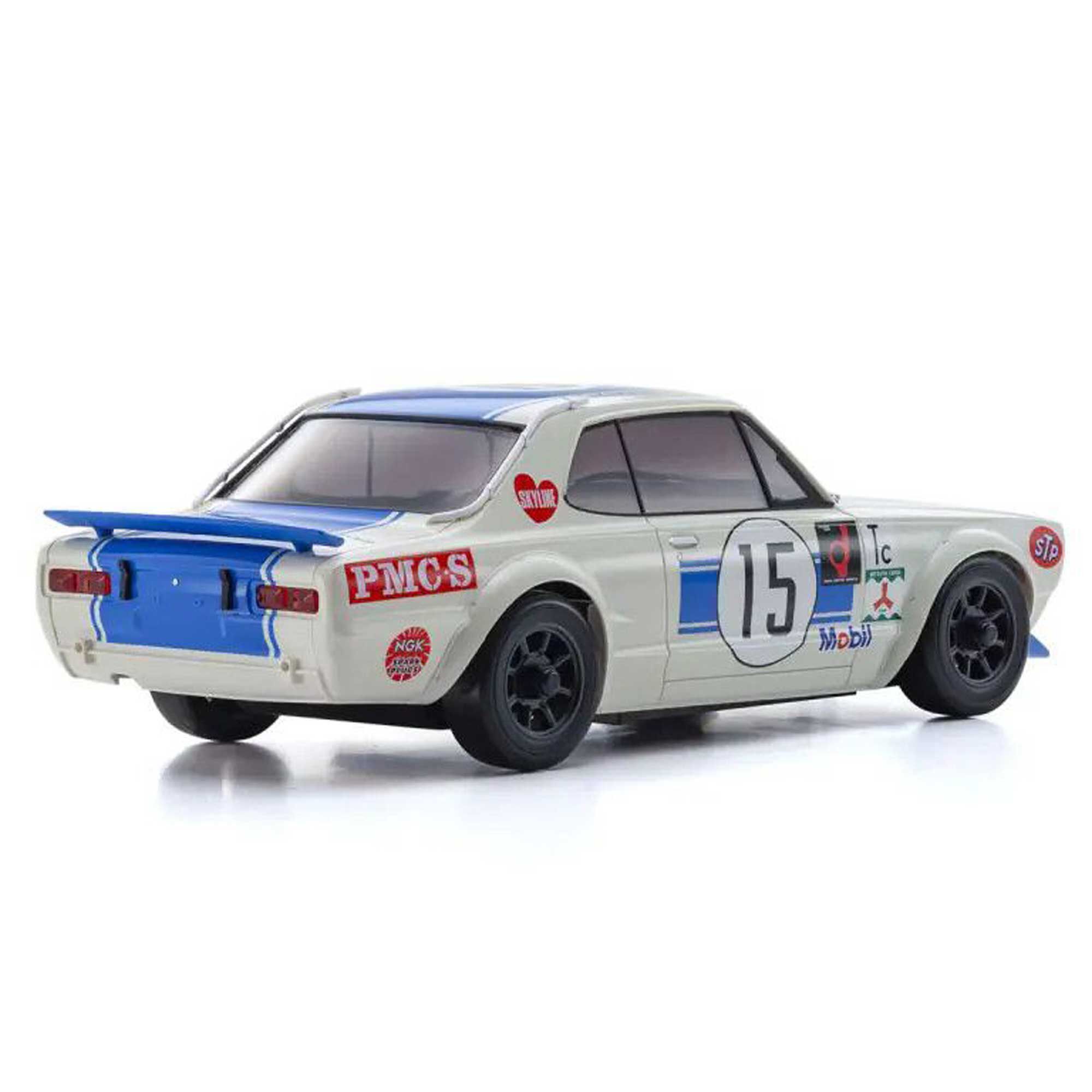 Kyosho 1/28 1972 Nissan Skyline GT-R MINI-Z AWD RTR, Blue