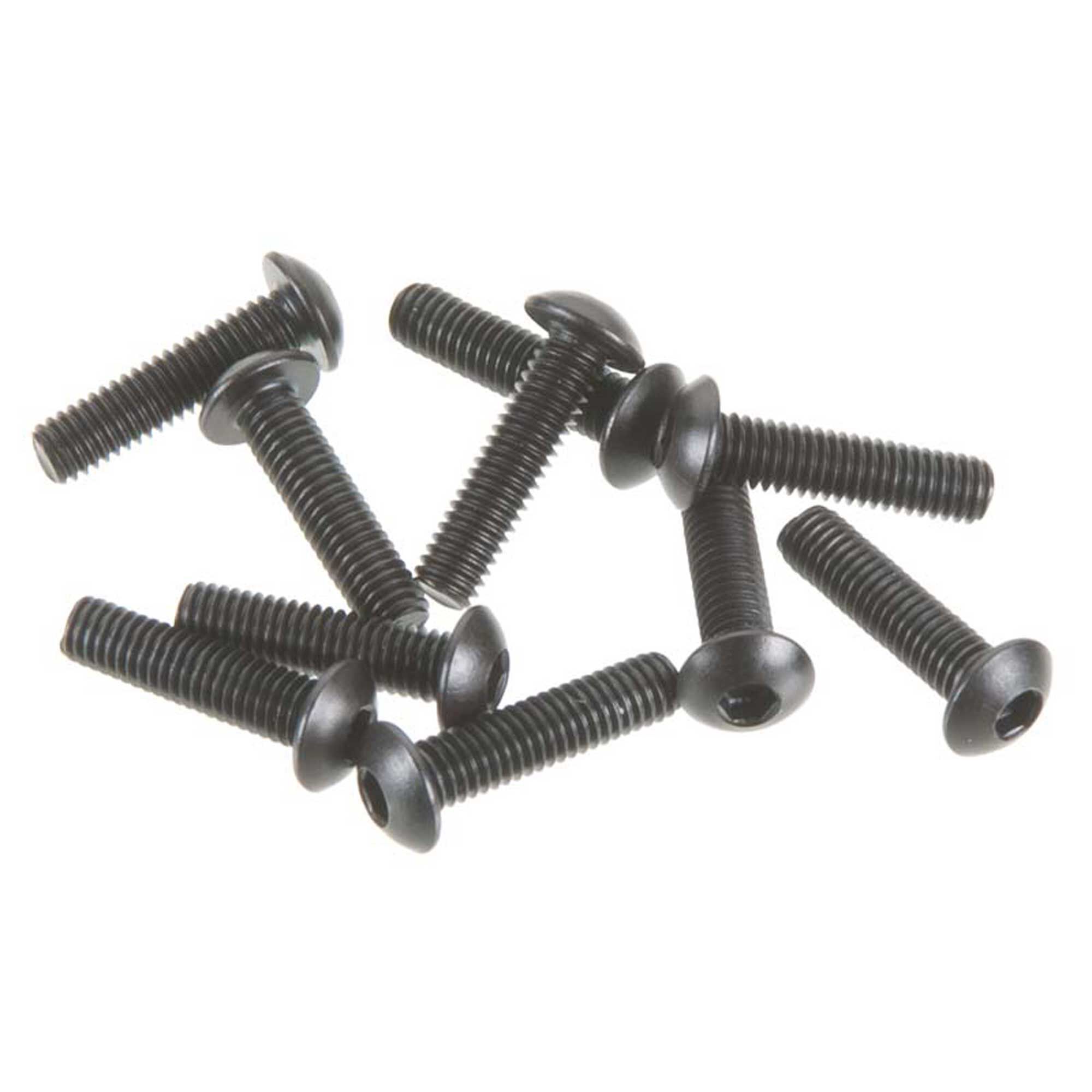 Axial Hex Socket Button Head M3x12mm, Black (10)