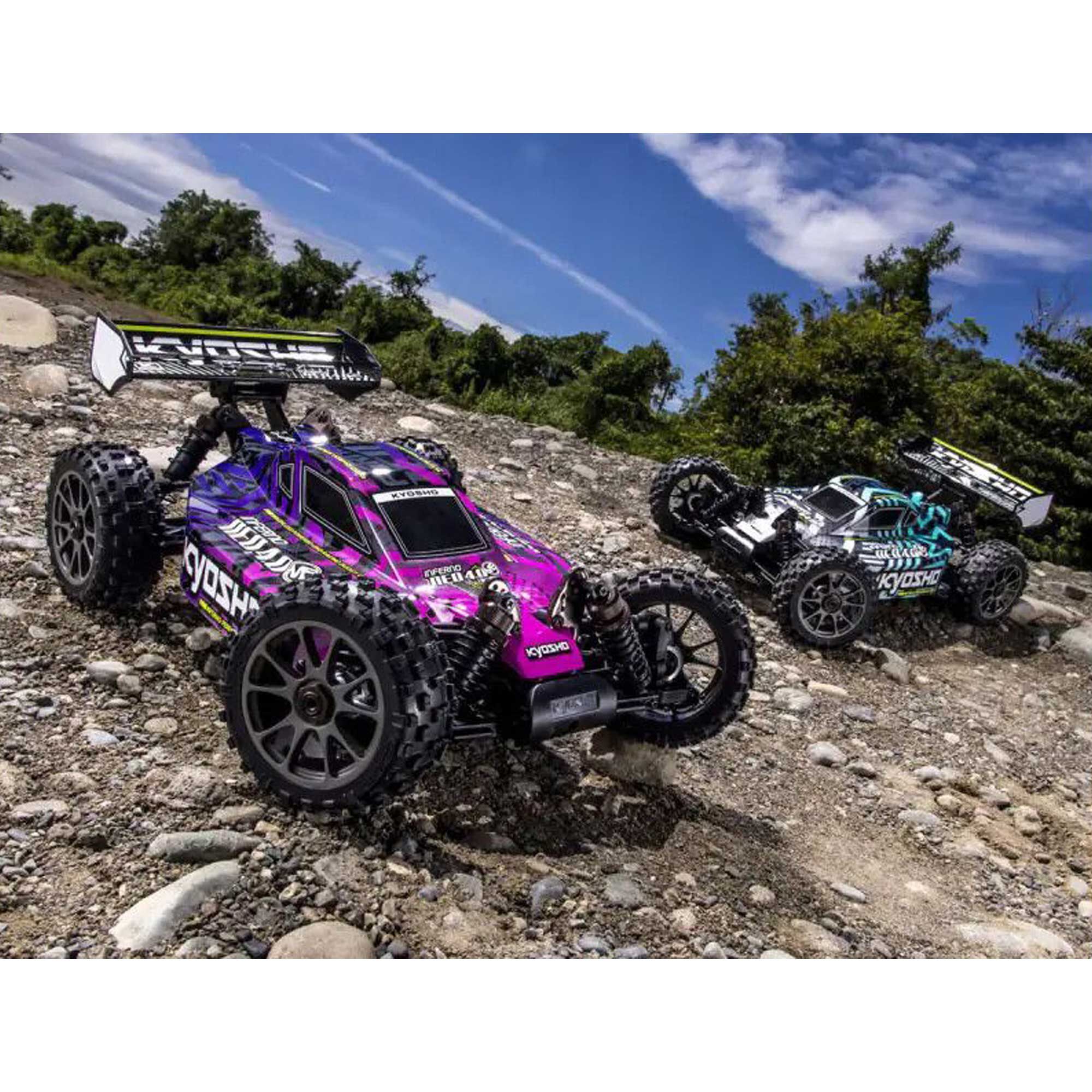 Kyosho 1/8 Inferno Neo 4.0 4x4 Brushless Off-Road Buggy RTR, Turquoise
