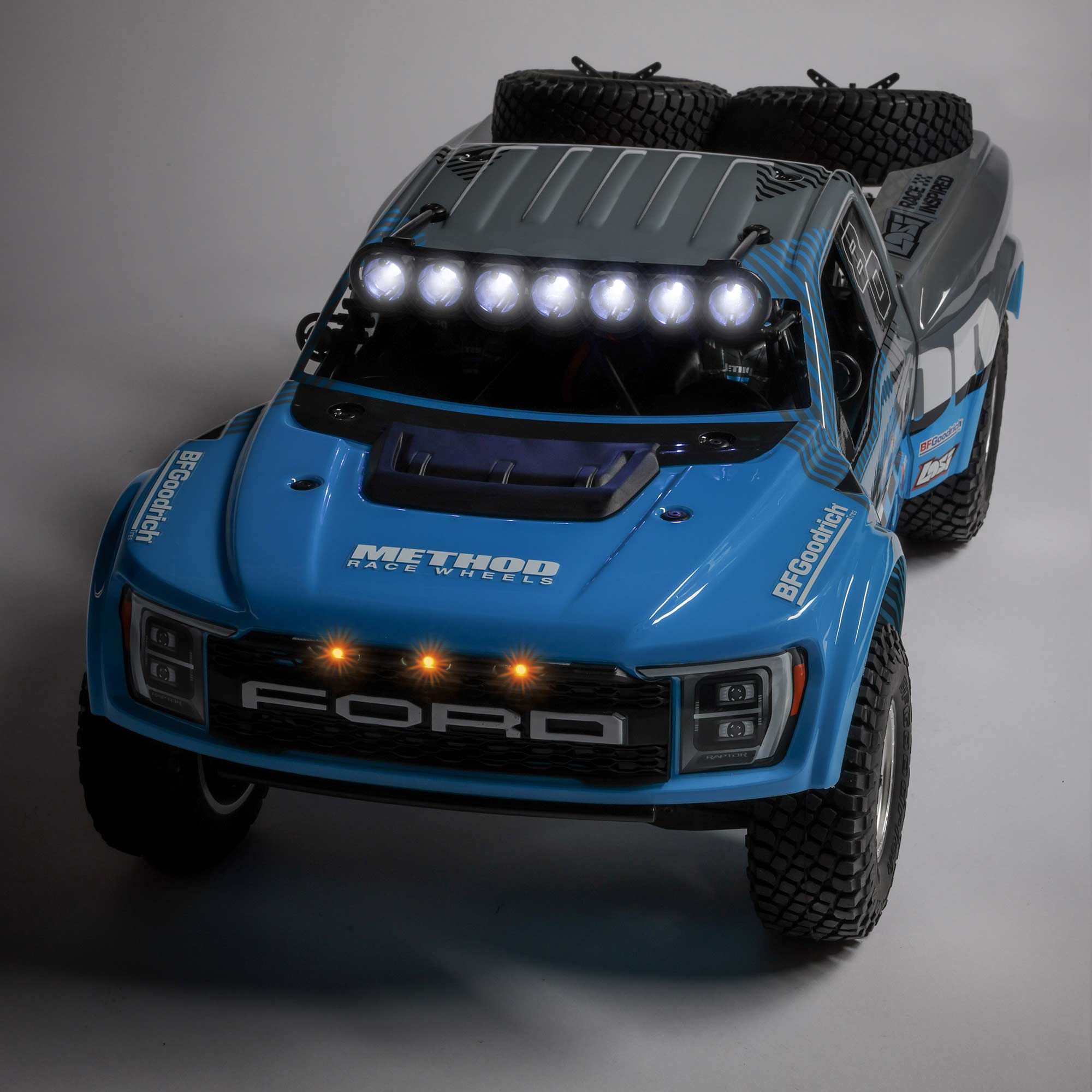 Losi 1/10 Baja Rey 2.0 Ford Raptor Method 3S 4X4 RTR Brushless, Blue