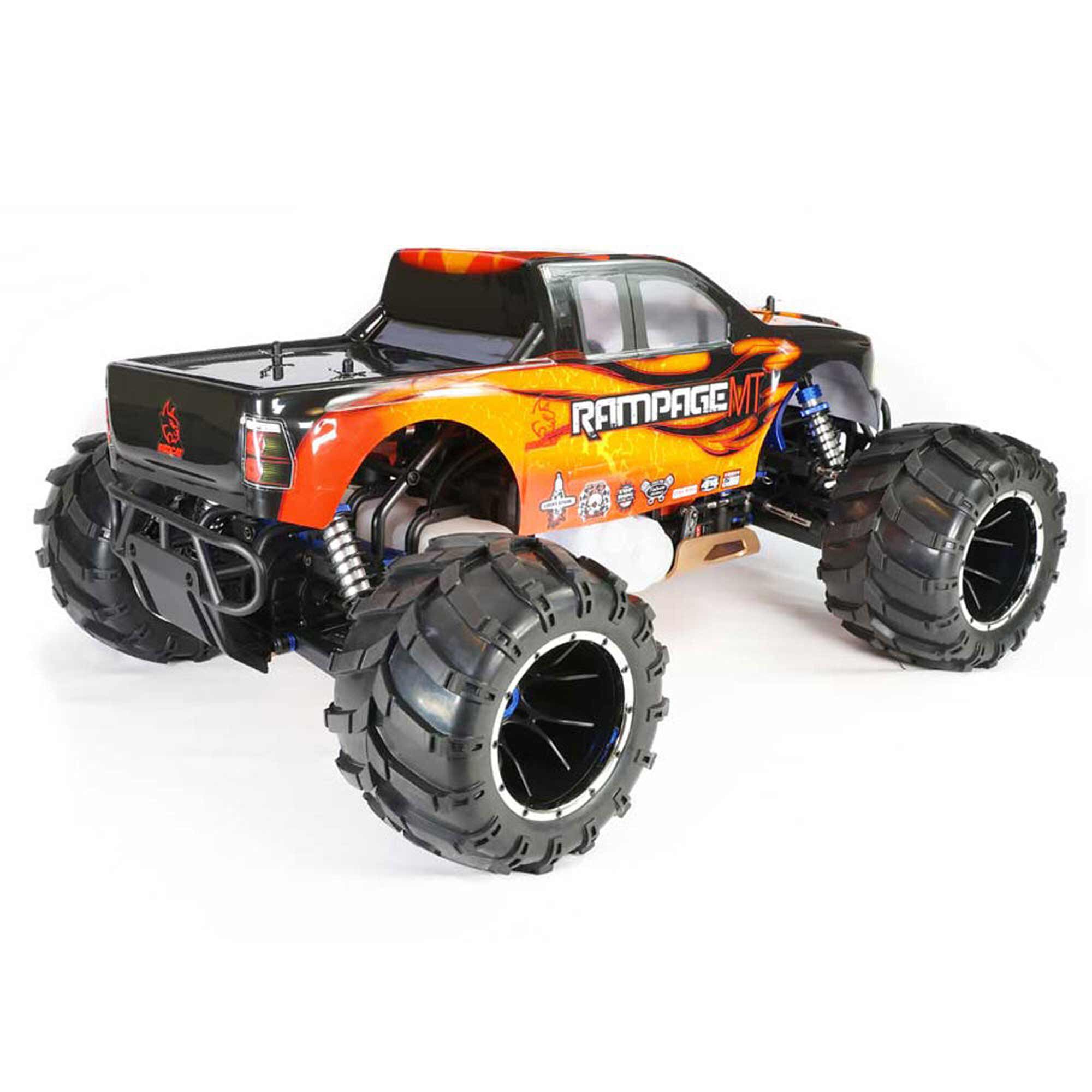 Redcat Racing 1/5 Rampage MT V3 4X4 Gas Monster Truck RTR, Orange Flame