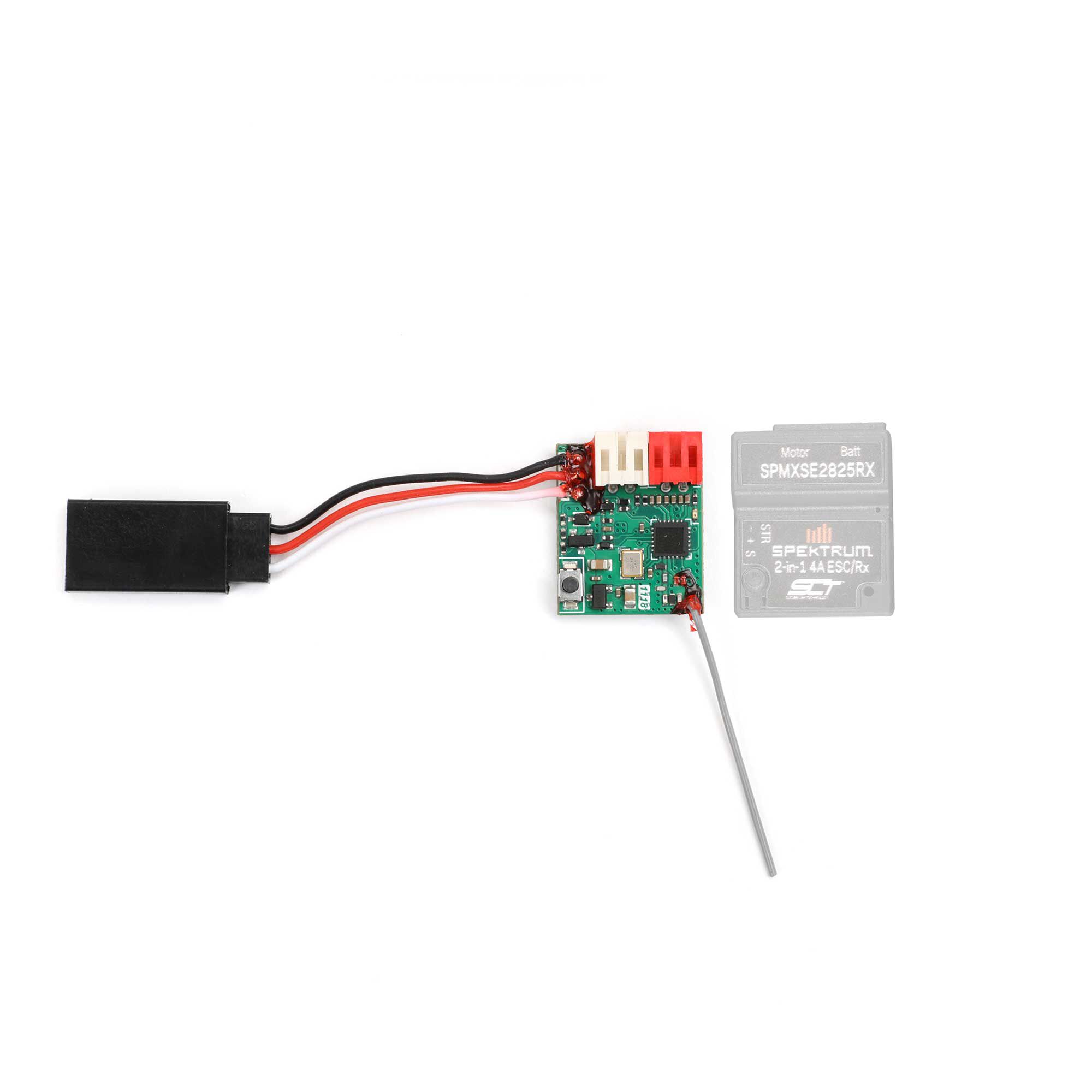 Spektrum Accessories 10A 2-in-1 Brushed ESC / SLT Receiver: Micro-B