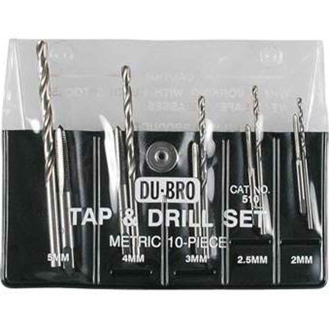Dubro Products Tap & Drill Set, Metric