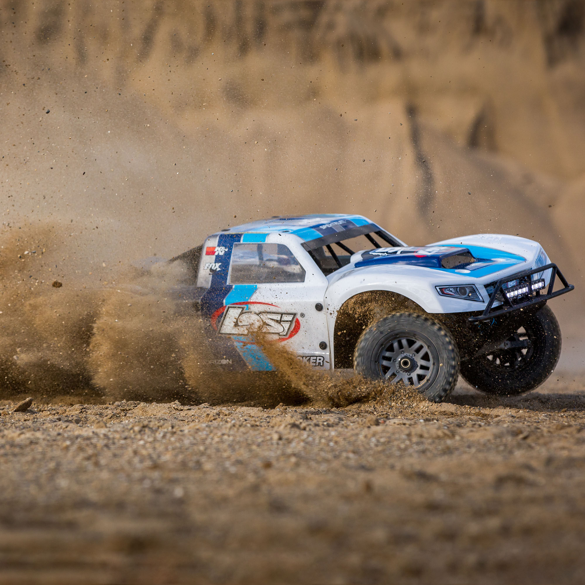 Losi 1/5 5IVE-T 2.0 V2 4X4 BND Gas Short Course Truck, Blue