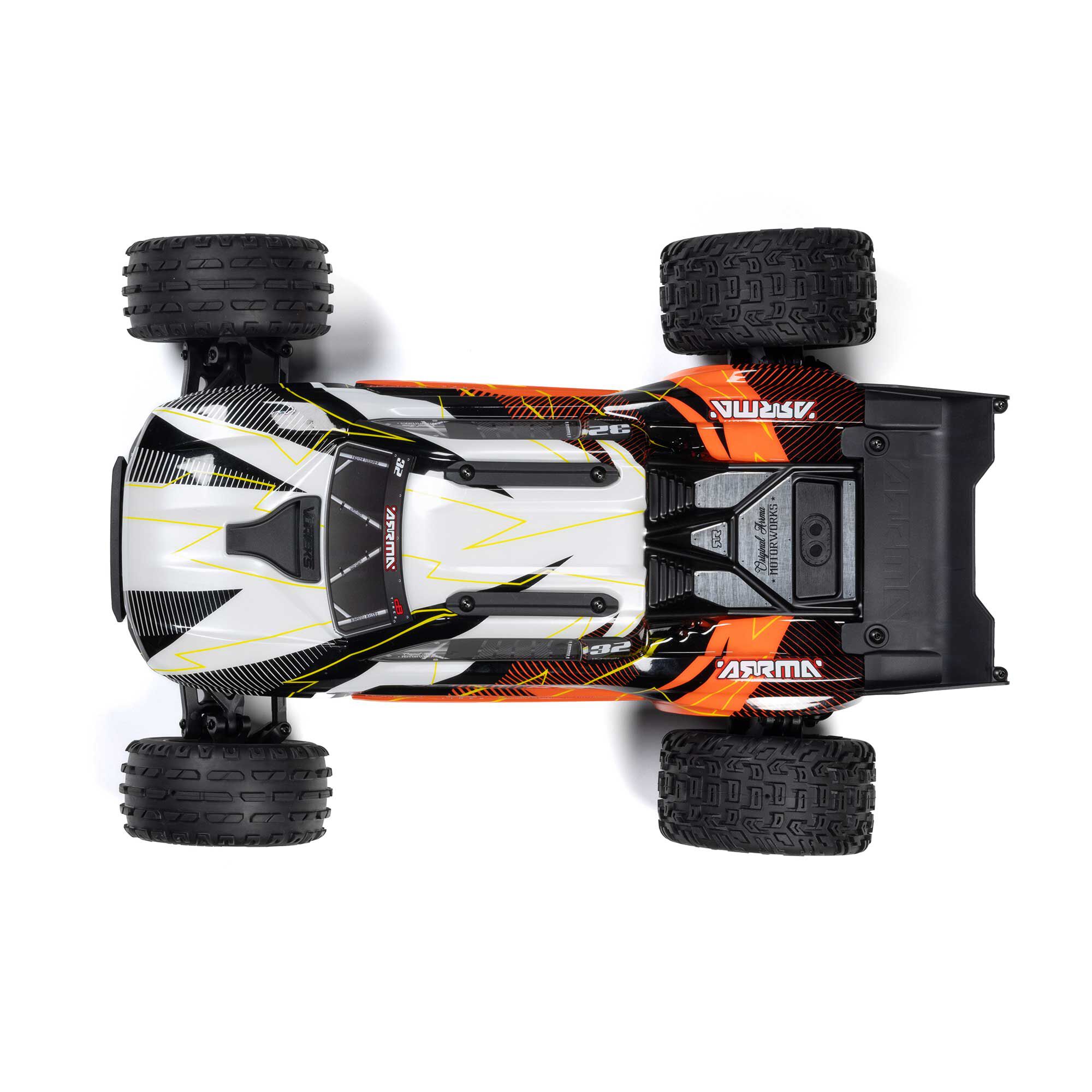 ARRMA 1/10 VORTEKS 2WD RTR Brushed Stadium Truck (Battery & Charger Included), Orange