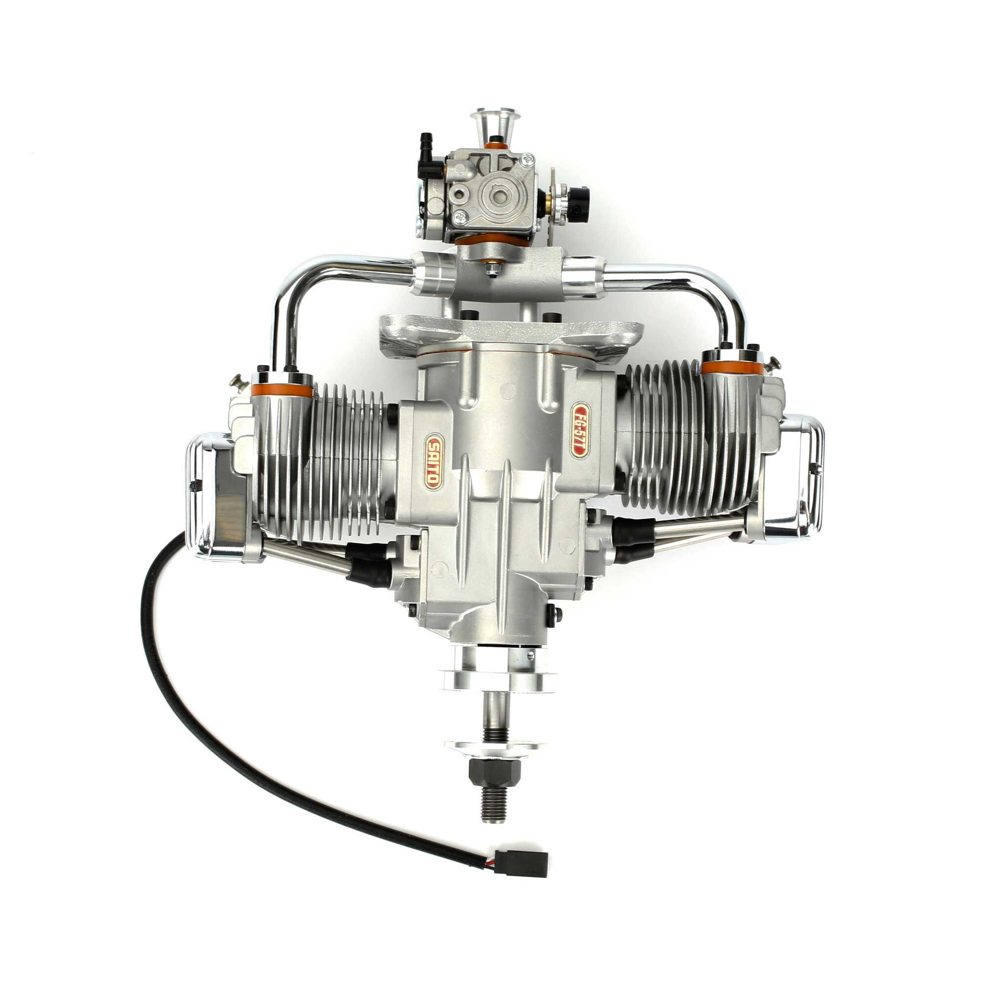 Saito Engines 57cc Gas Twin Engine 4-Stroke: BT