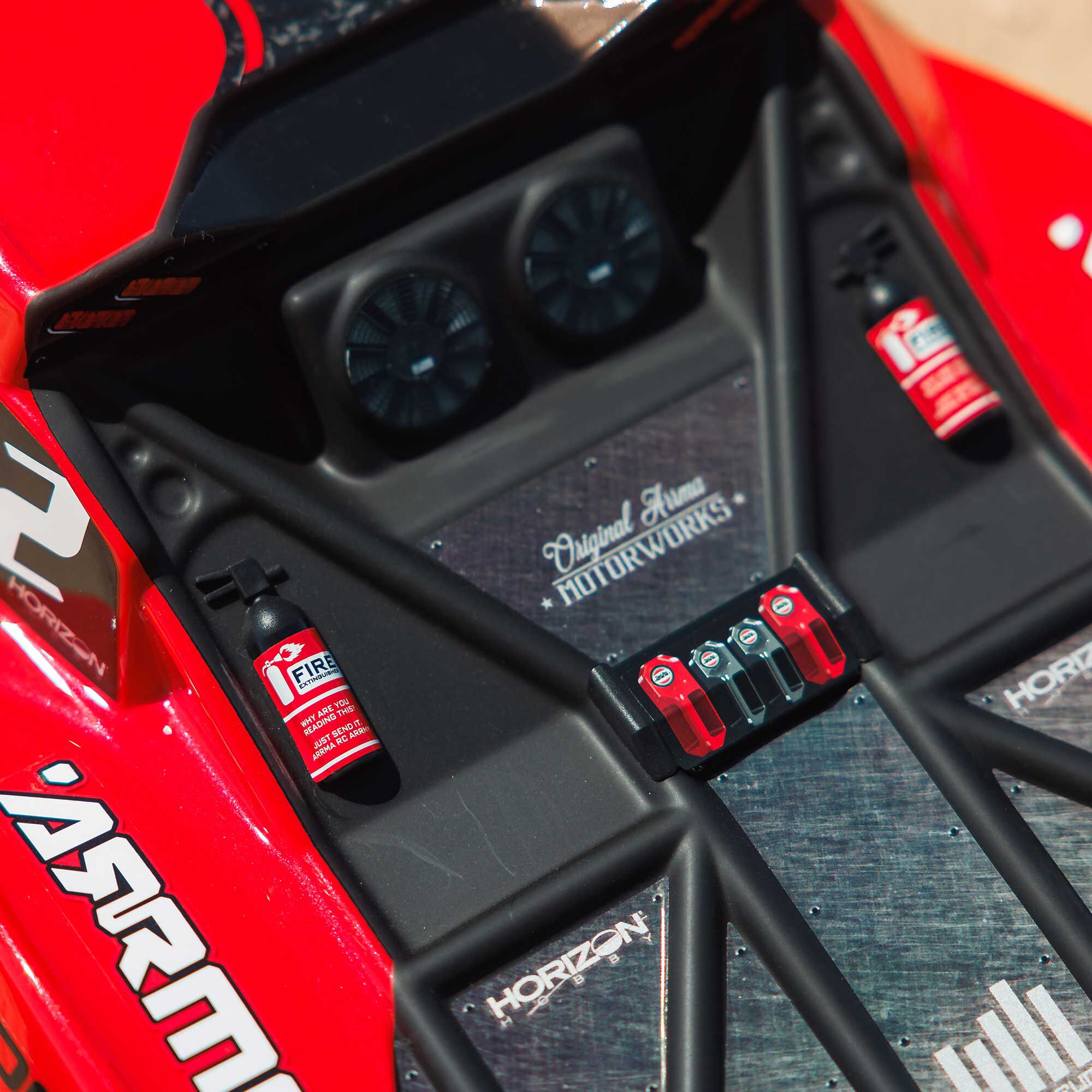 ARRMA 1/10 FURY 2WD RTR Brushed Short Course Truck (Battery & Charger Included), Red