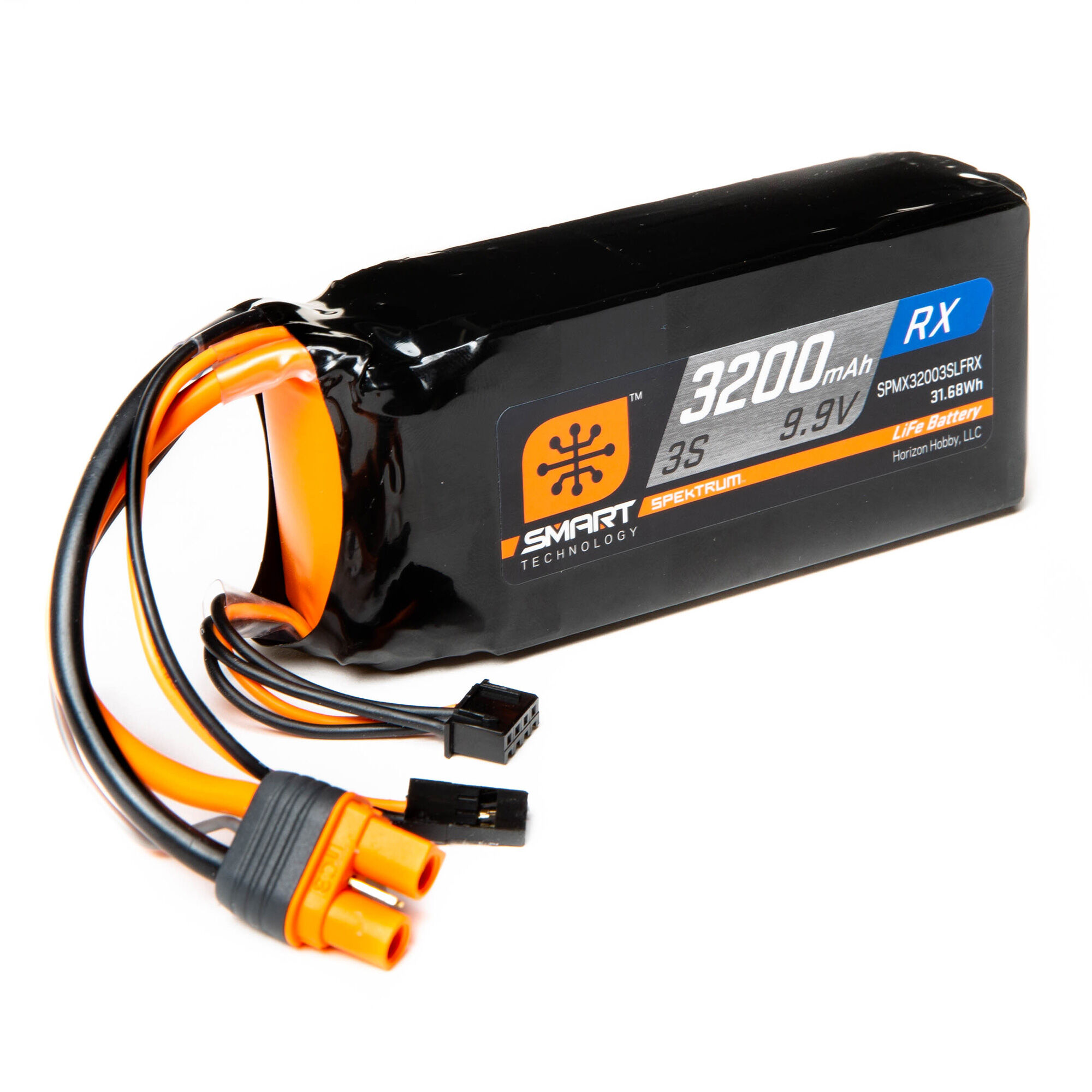 Spektrum Accessories 9.9V 3200mAh 3S 15C Smart LiFe ECU Battery: Universal Receiver, IC3