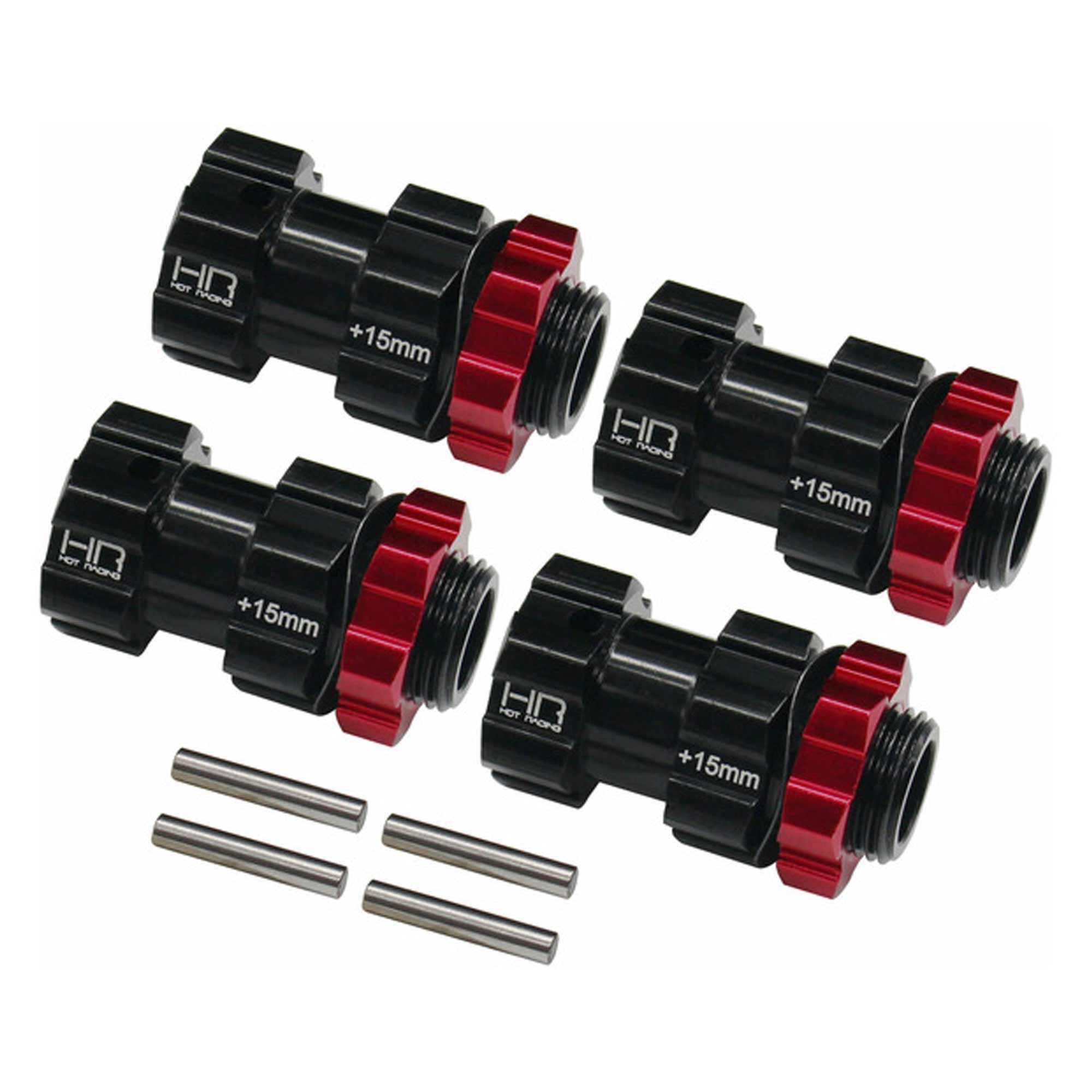 Hot Racing Aluminum 17mm Hex Hubs 15mm Offset: ARRMA 6S BLX