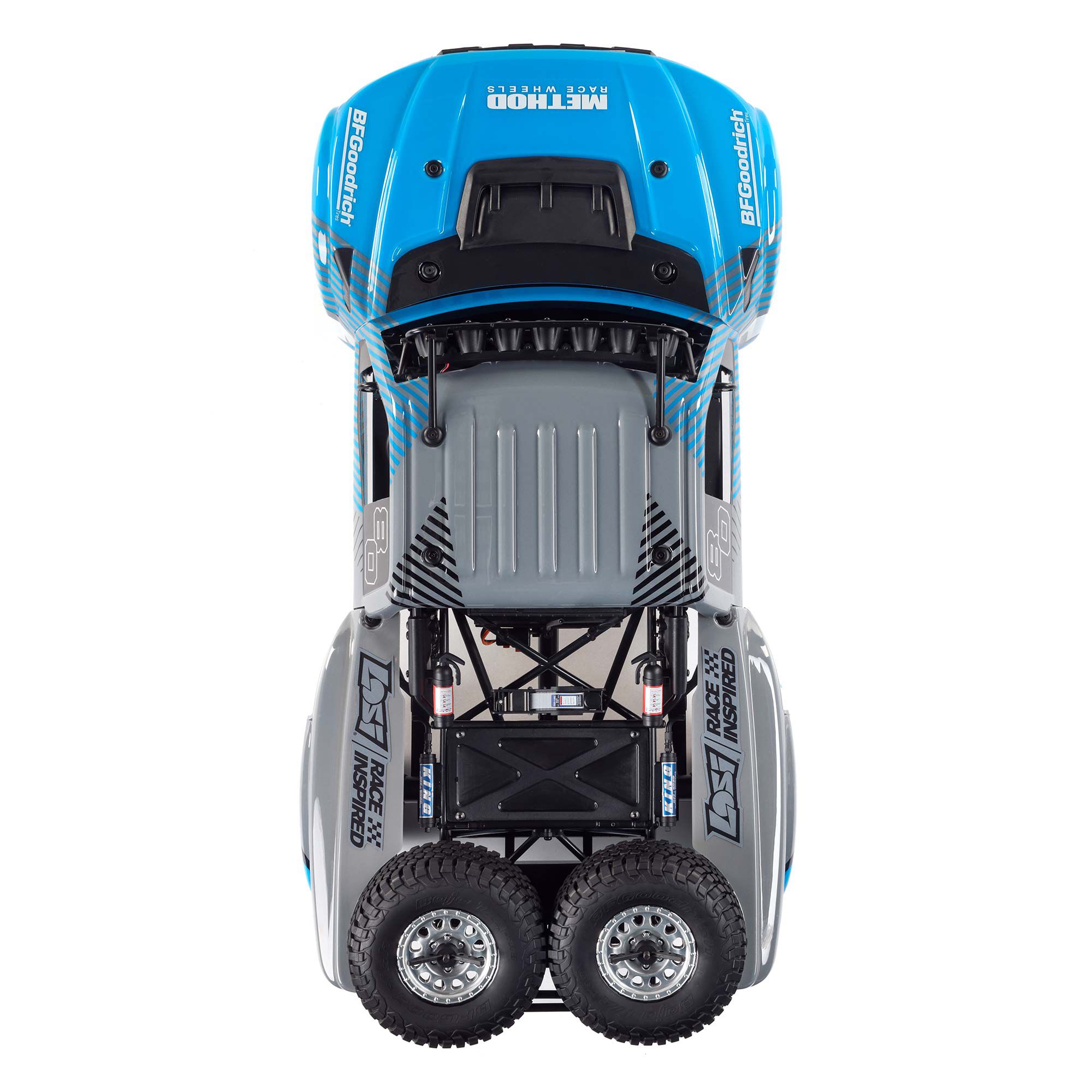 Losi 1/10 Baja Rey 2.0 Ford Raptor Method 3S 4X4 RTR Brushless, Blue