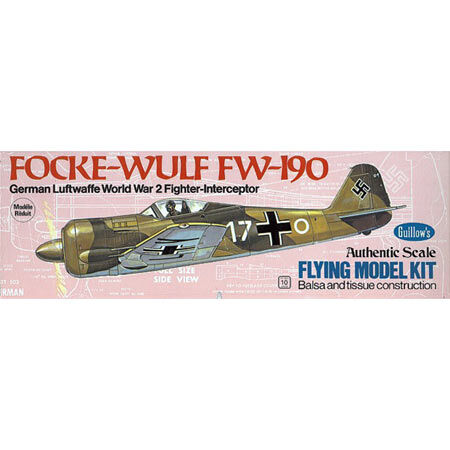Guillow Focke-Wulf FW-190 Kit, 16.5"