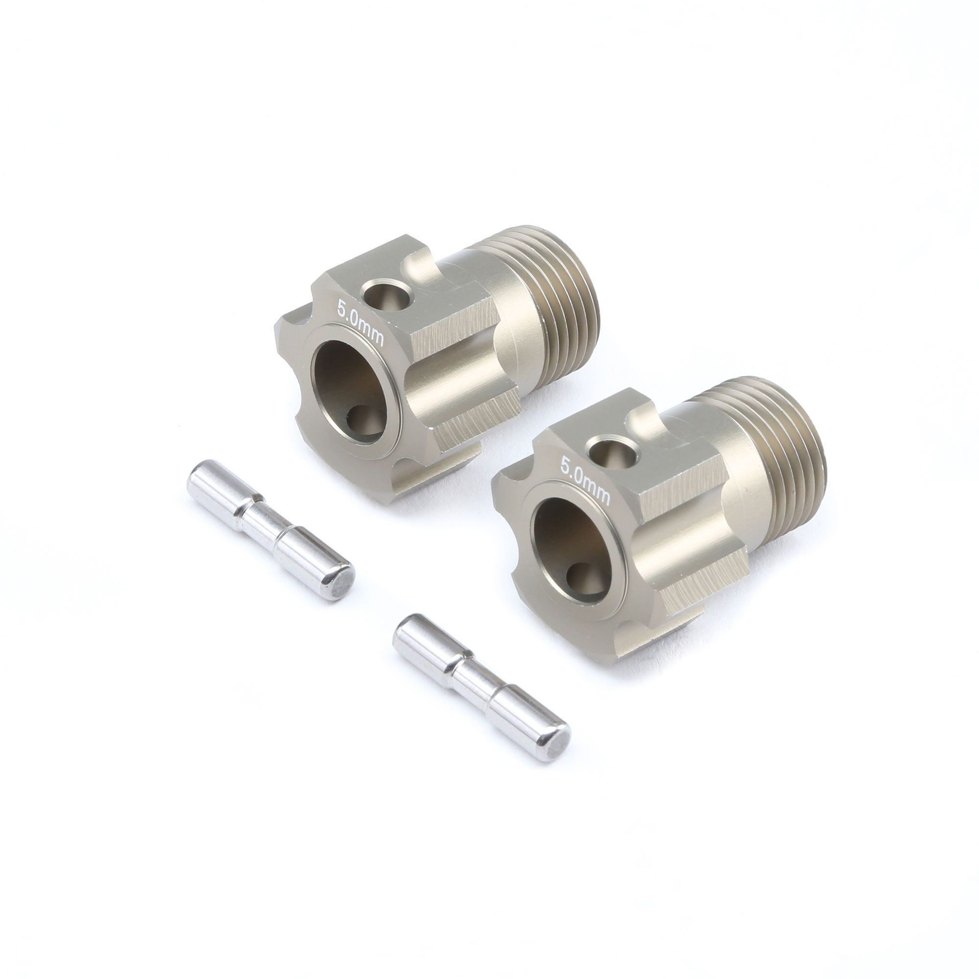 Team Losi Racing Wheel Hex and Pin, +5.0mm (2): 5B, 5T, MINI WRC