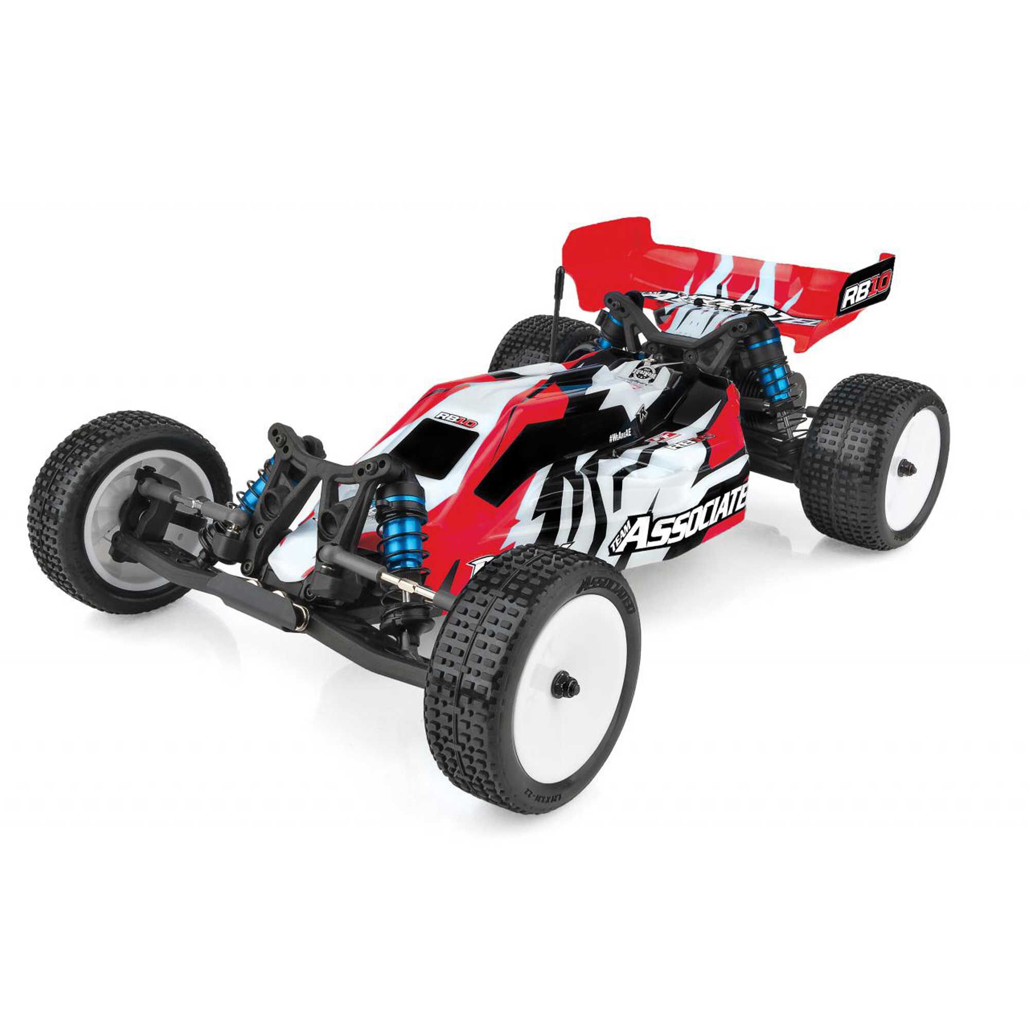 Team Associated 1/10 RB10 2WD Buggy RTR, Red, LiPo Combo