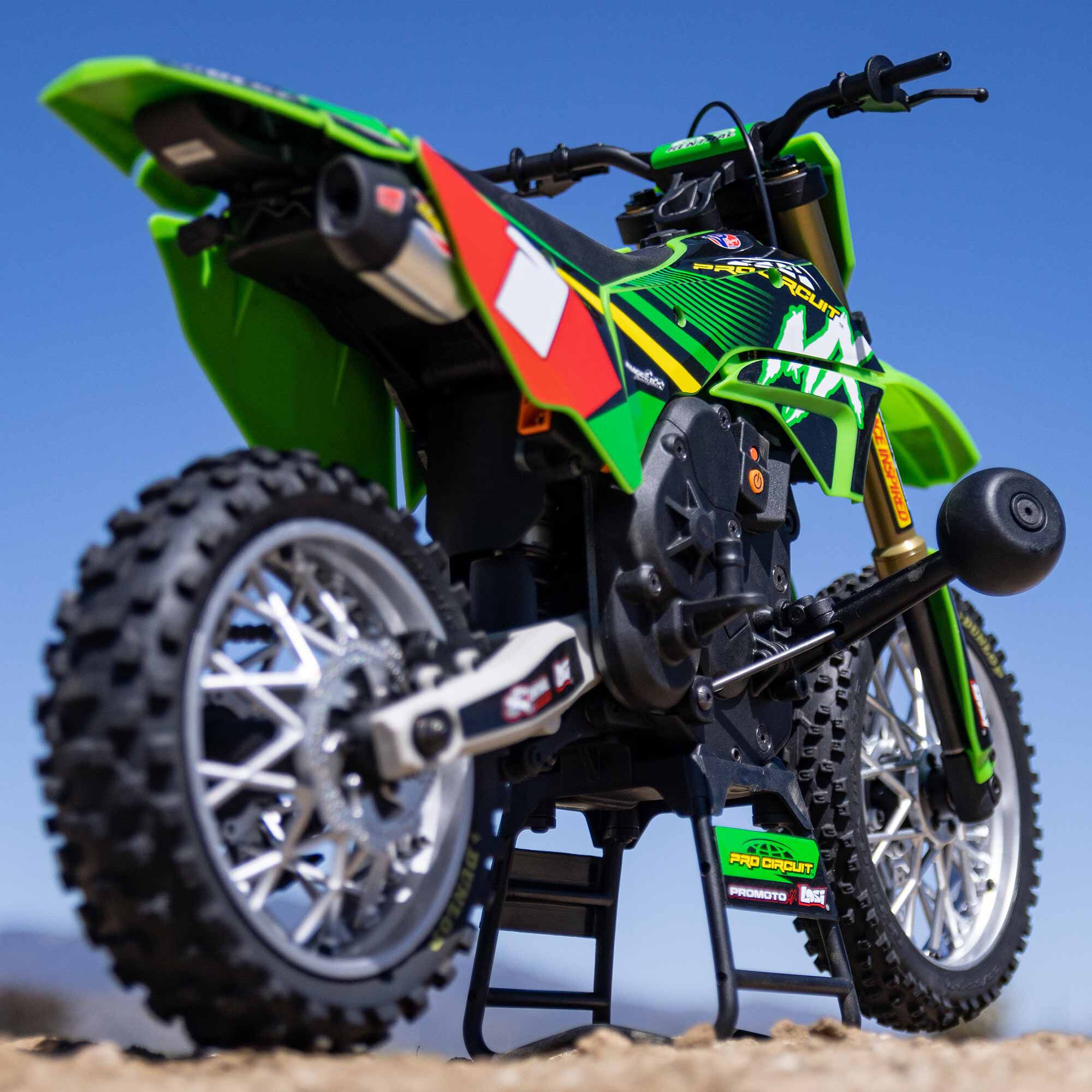 Losi 1/4 Promoto-MX Pro Circuit 2S RTR Brushless Motorcycle (Battery and Charger Included), Green