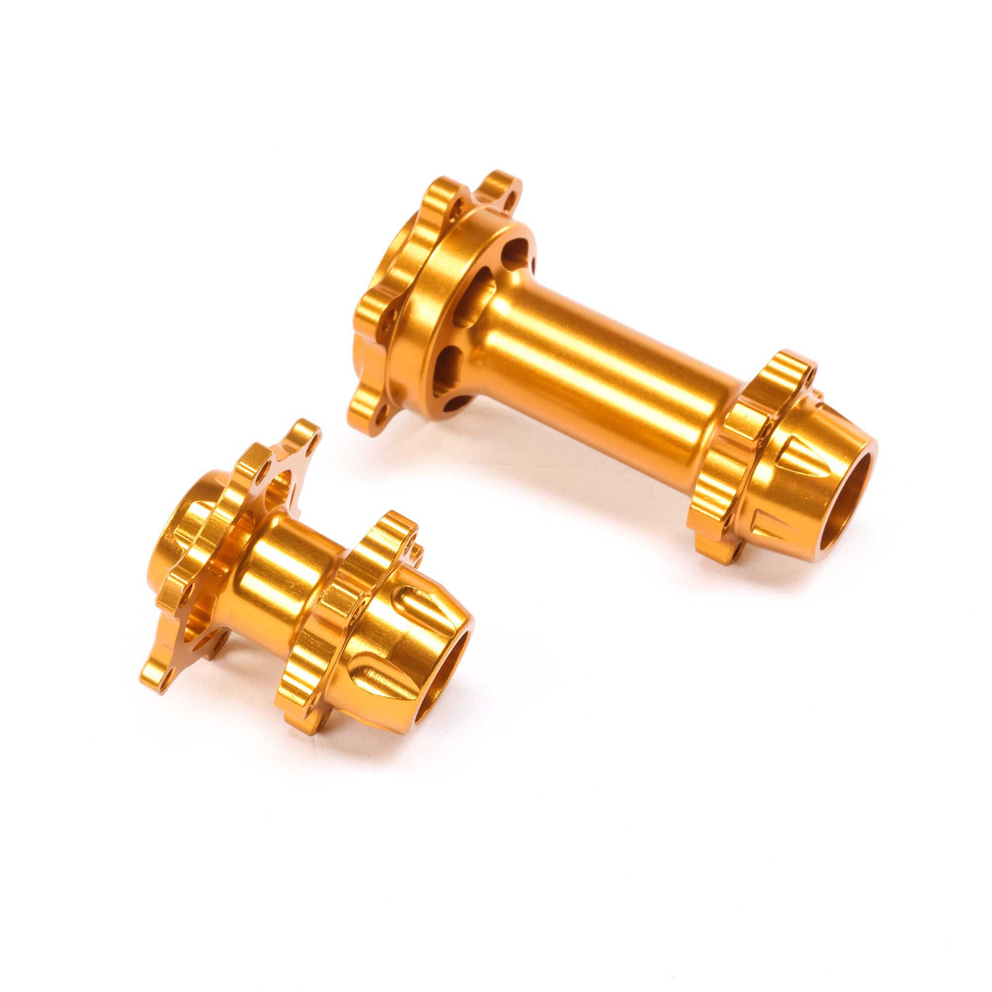 Losi Aluminum Hub Set, Machined, Gold: Promoto-MX