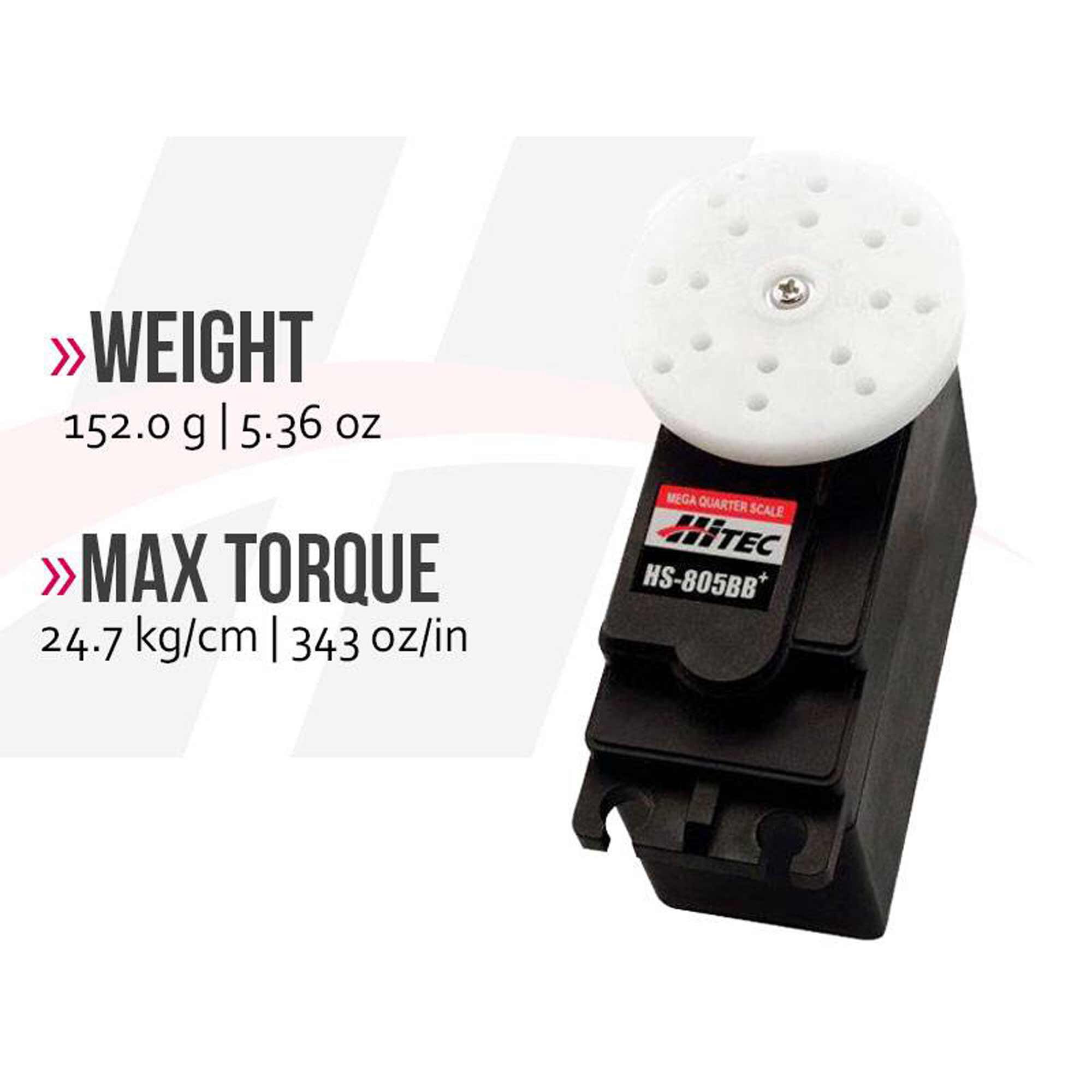 Hitec RCD Inc. HS-805BB Giant 1/4 Scale Analog Aircraft Servo