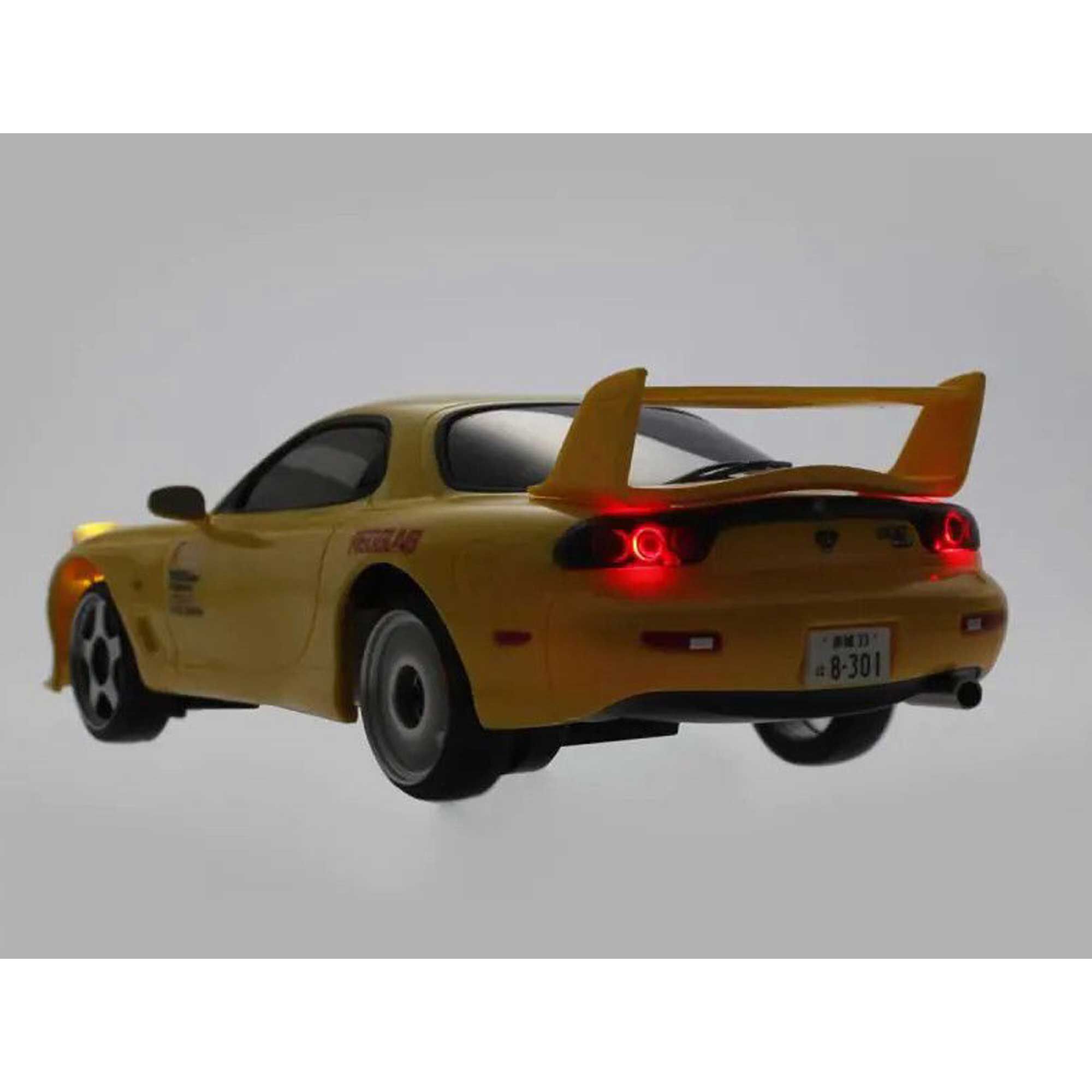 Kyosho 1/28 Initial D Mazda RX-7 FC3S 2WD On-Road First Mini-Z RTR, Yellow