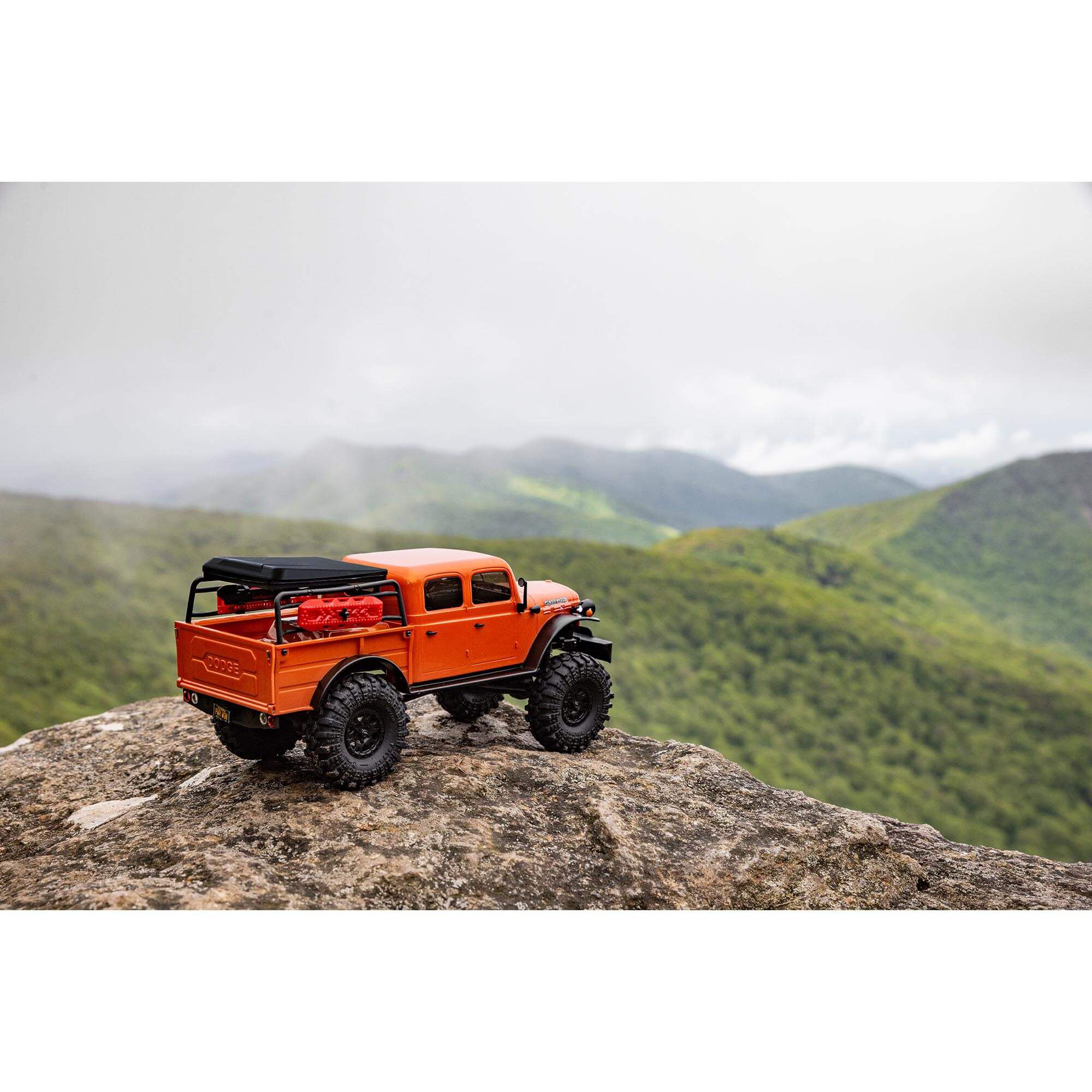 Axial 1/24 SCX24 Dodge Power Wagon 4X4 RTR Brushed Rock Crawler (Battery & Charger Included), Orange
