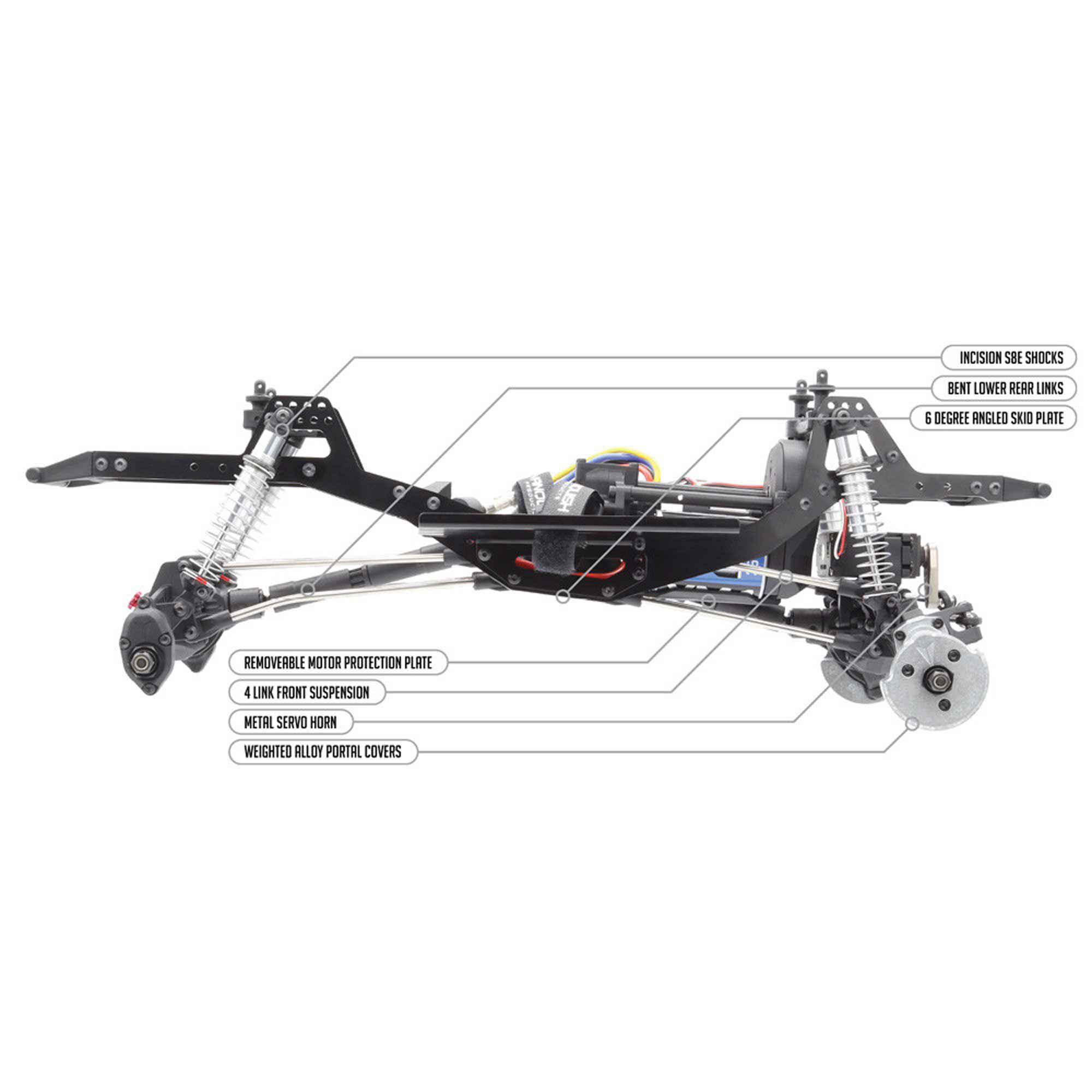 Vanquish Products 1/10 VRD Stance Brushed Rock Crawler RTR, Silver