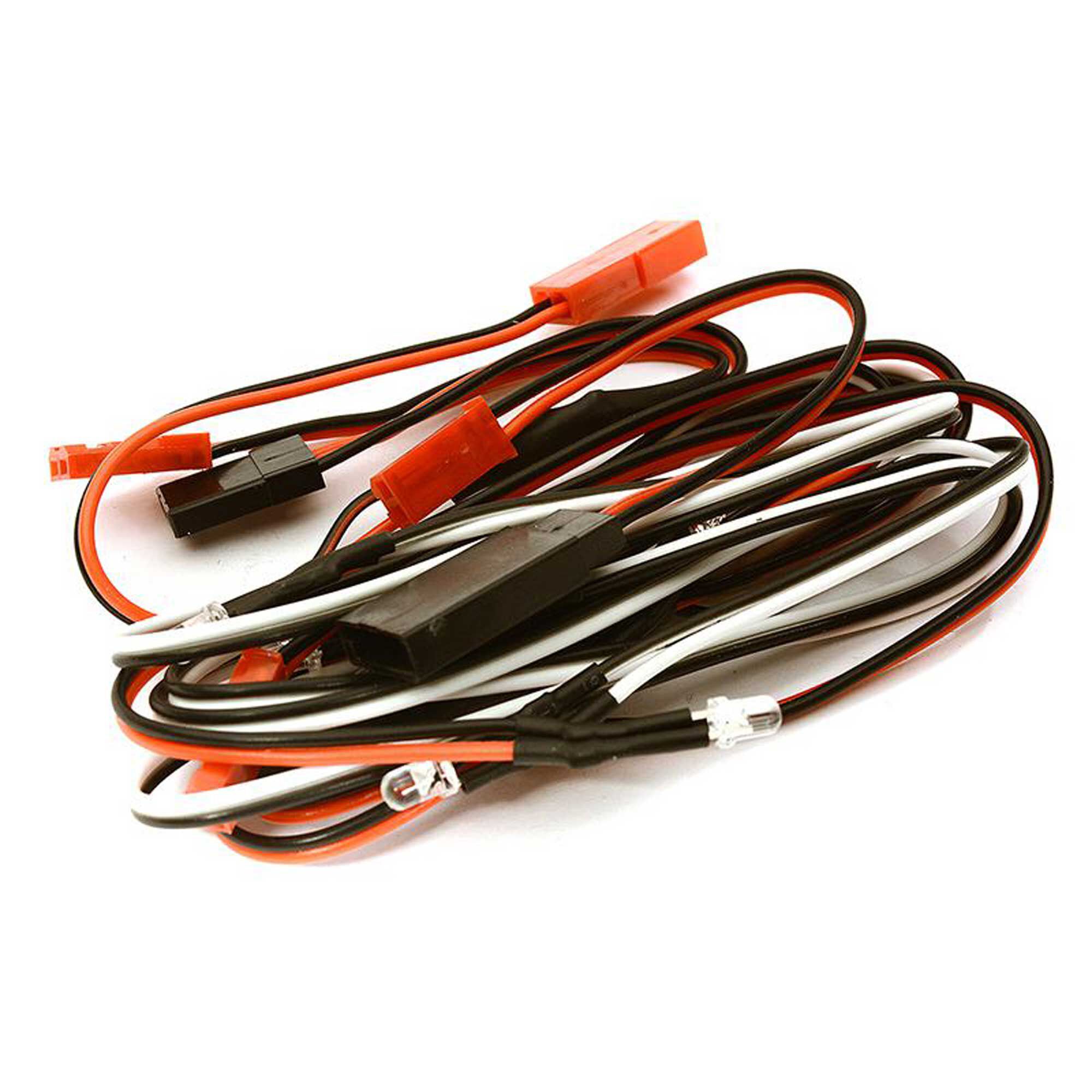 Integy 3mm Size LED Lights, Red (2) & White (4) with Harness
