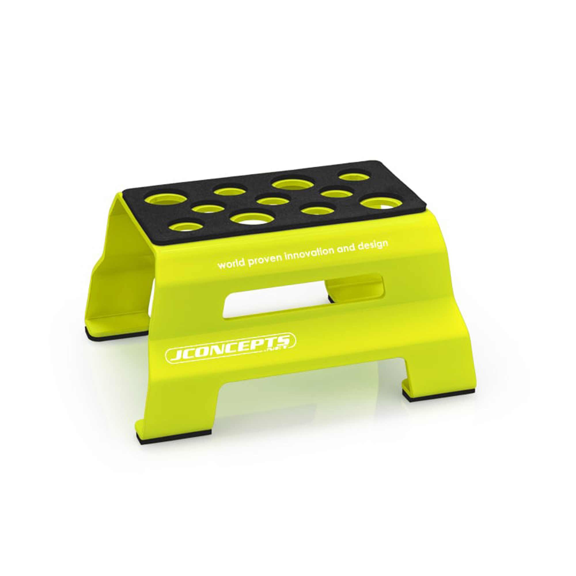 JConcepts, Inc. Metal Car Stand, Yellow