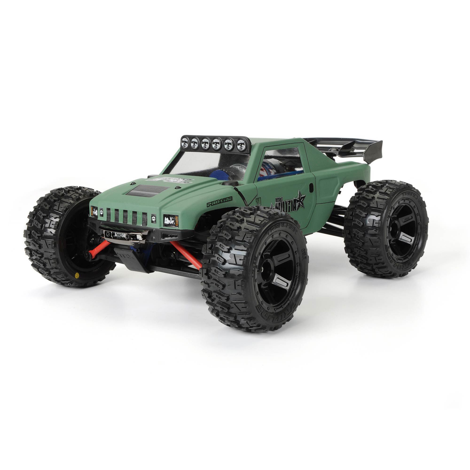 Pro-Line Racing 1/16 Trencher M2 Fr/Rr 2.2" Tires Mounted 12mm Blk Desperado (2)