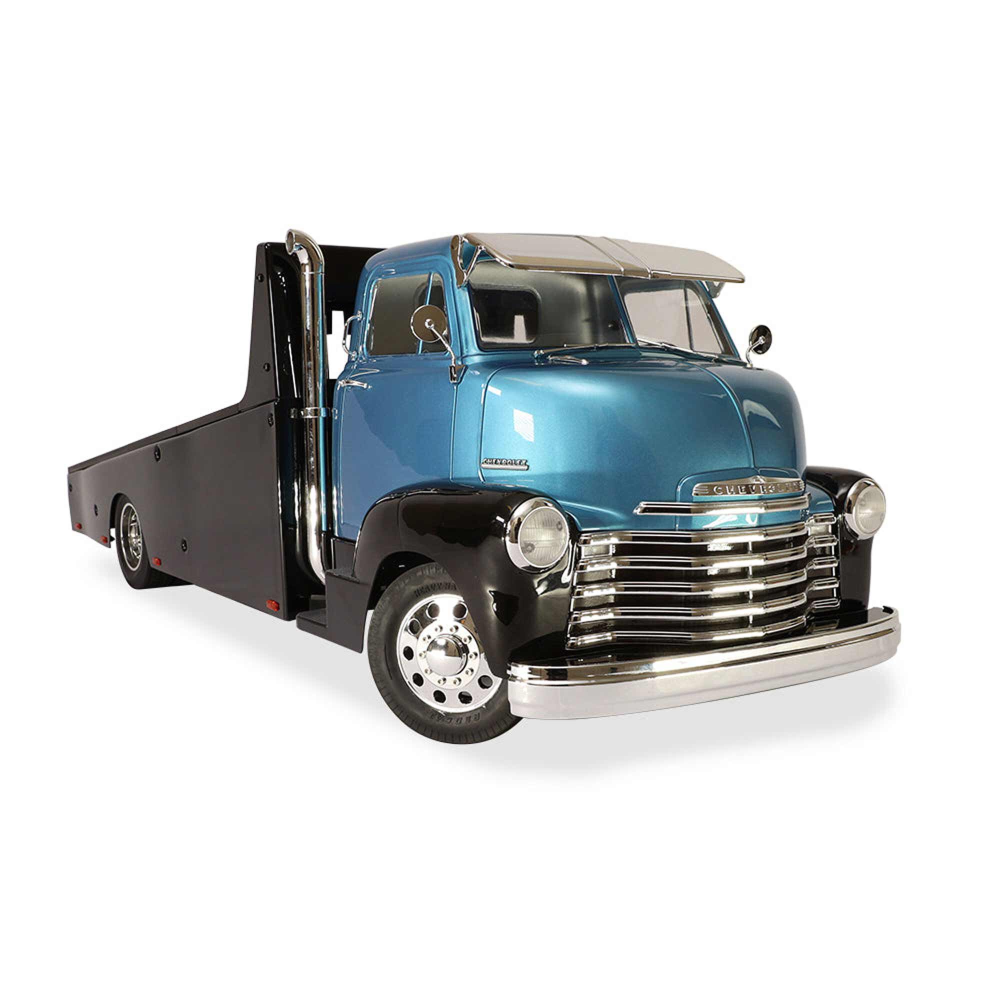 Redcat Racing 1/10 Custom 1953 Chevrolet Cab Over Engine Hauler RTR, Metallic Blue