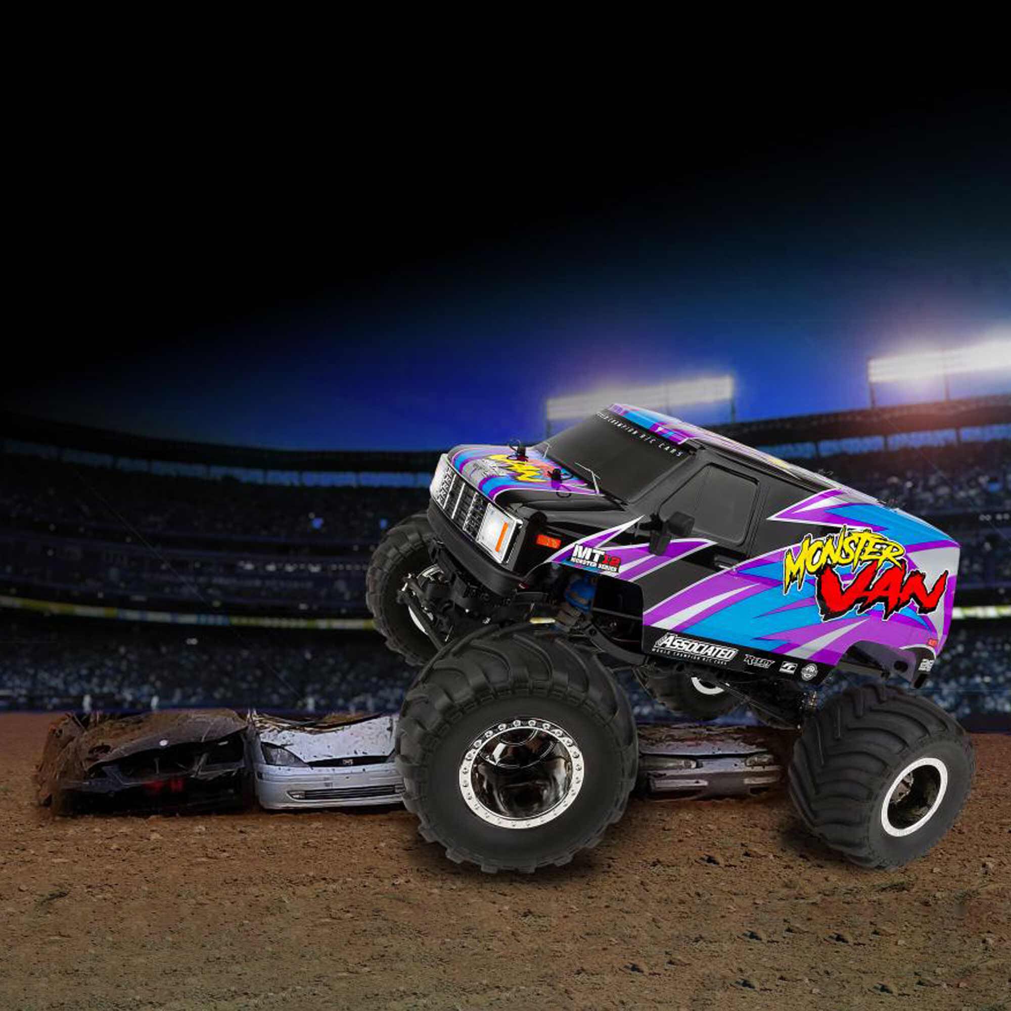 Team Associated 1/12 MT12 4x4 Monster Van RTR, LiPo Combo